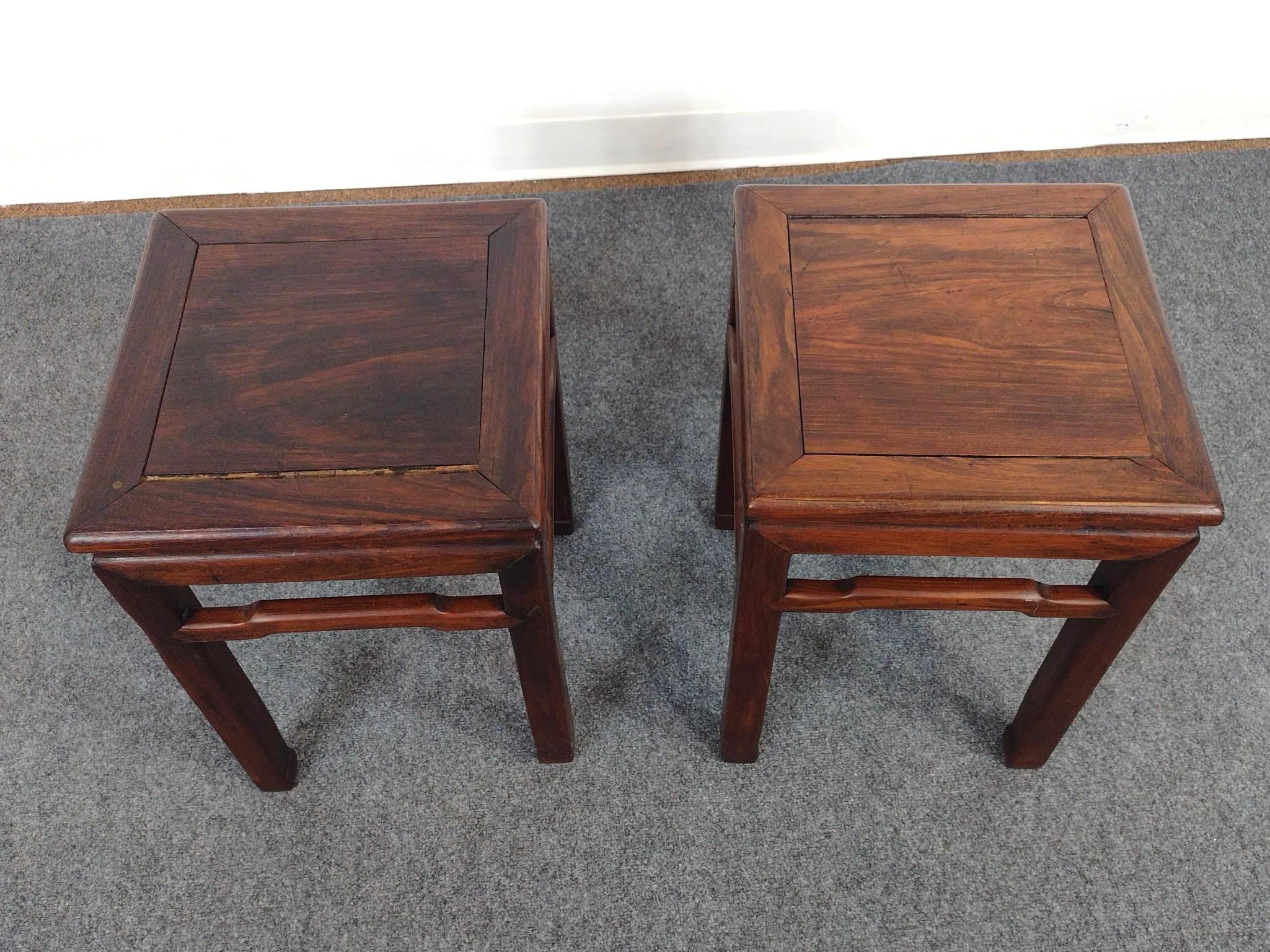 Pair of Asian Stools or Accent Tables