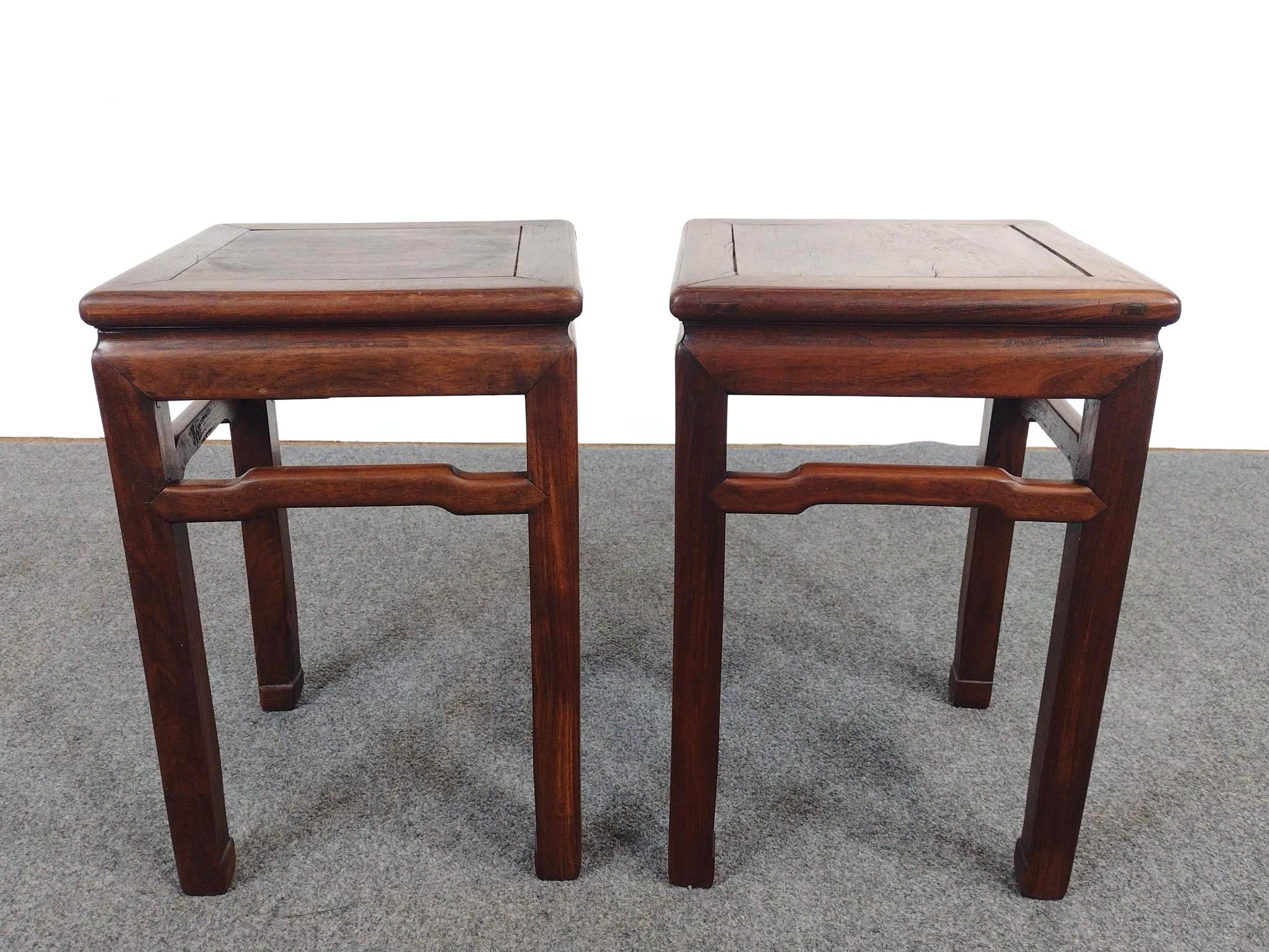 Pair of Asian Stools or Accent Tables