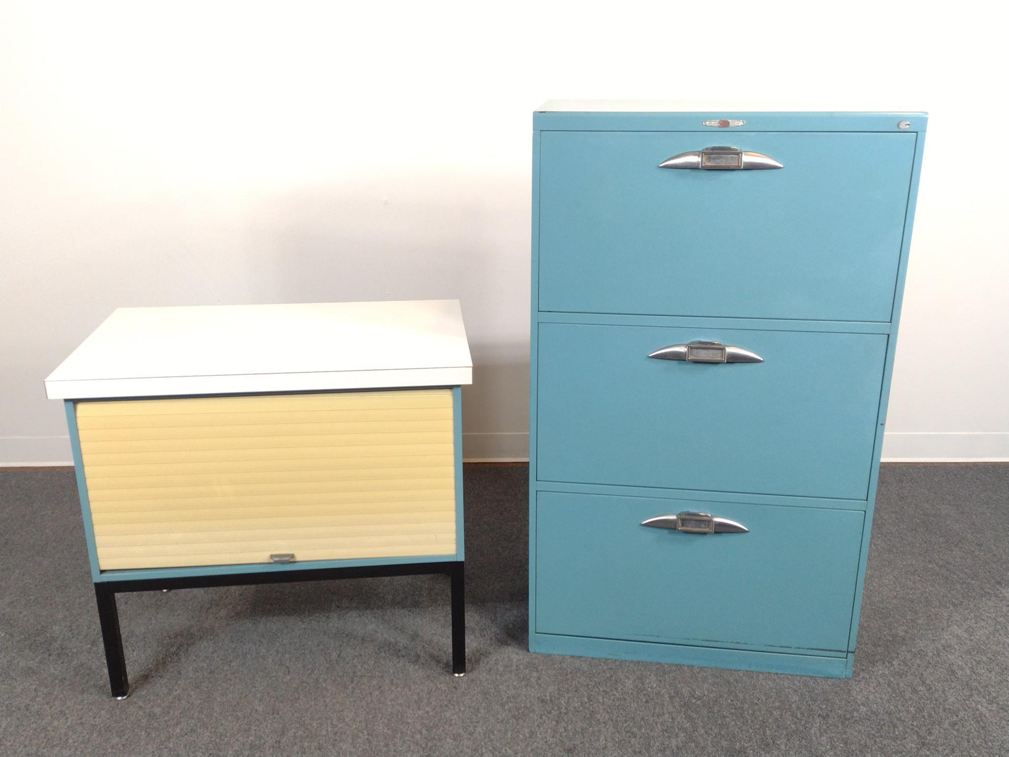 Yawman & Erbe Mfg Co. Filing Cabinet and Low Cabinet