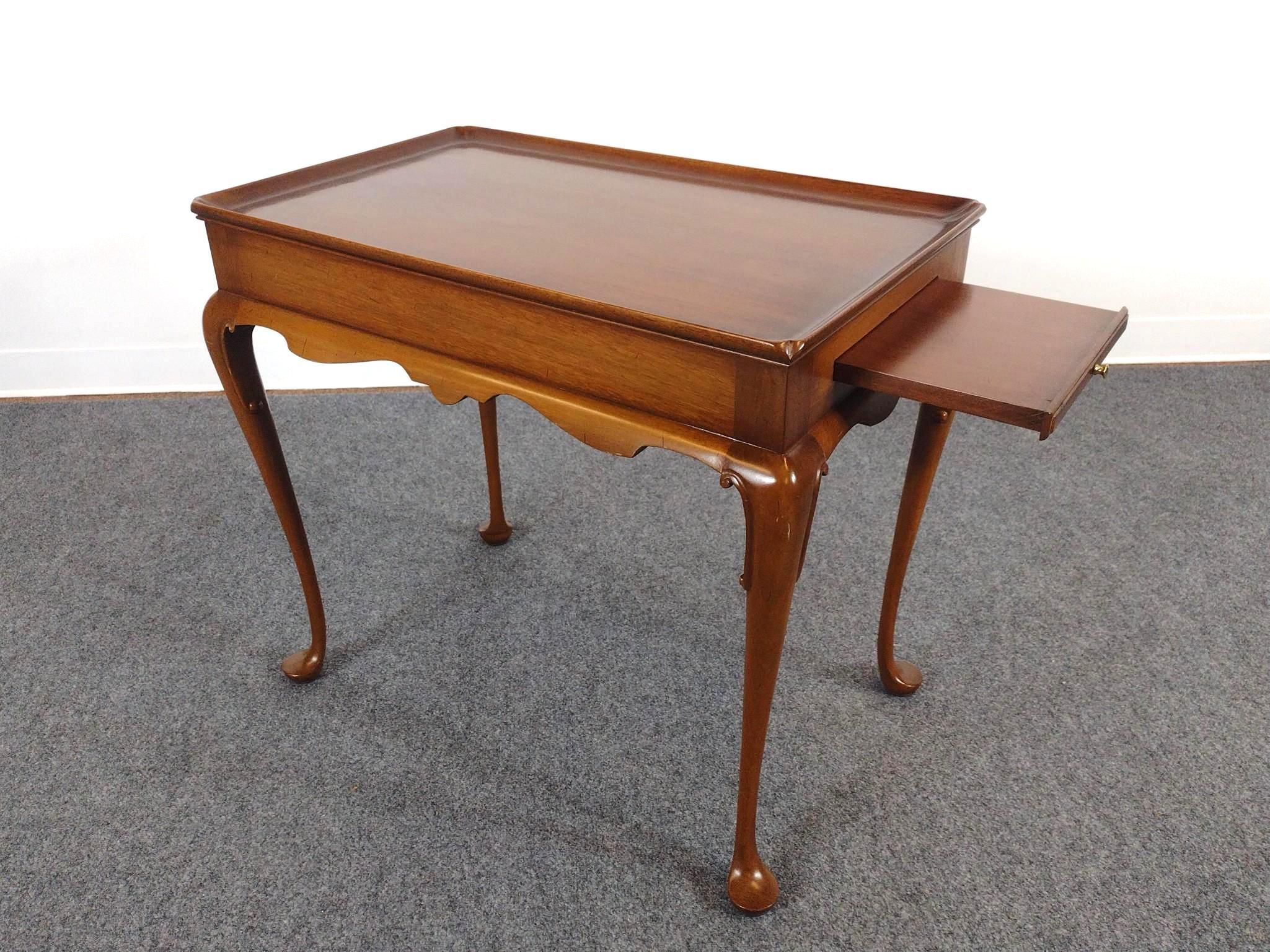 Queen Anne Style Mahogany Tea Table