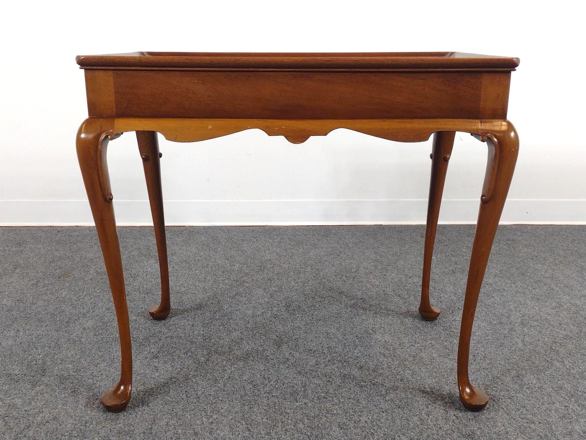 Queen Anne Style Mahogany Tea Table