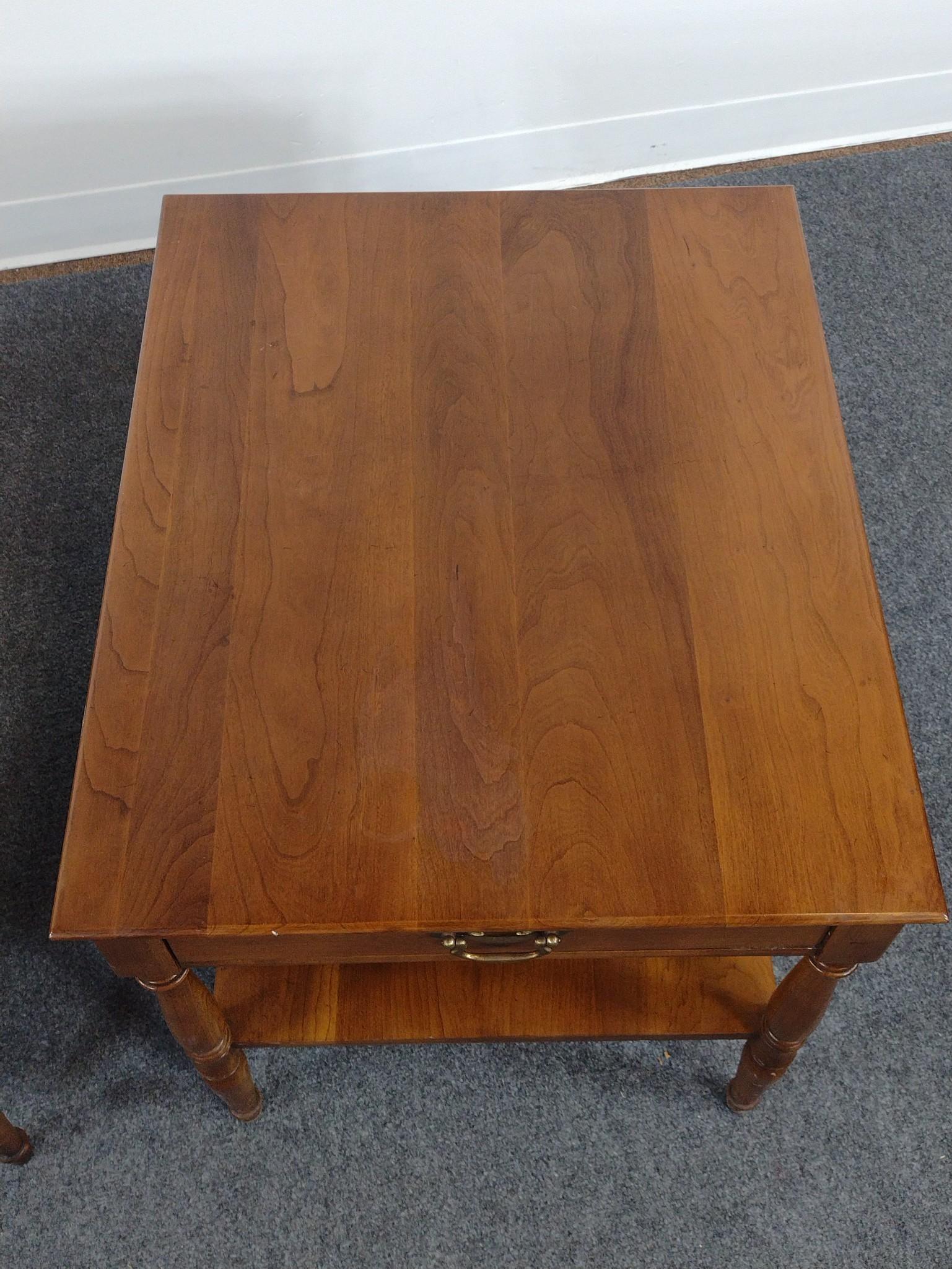 Pair of Vintage Statton End Tables
