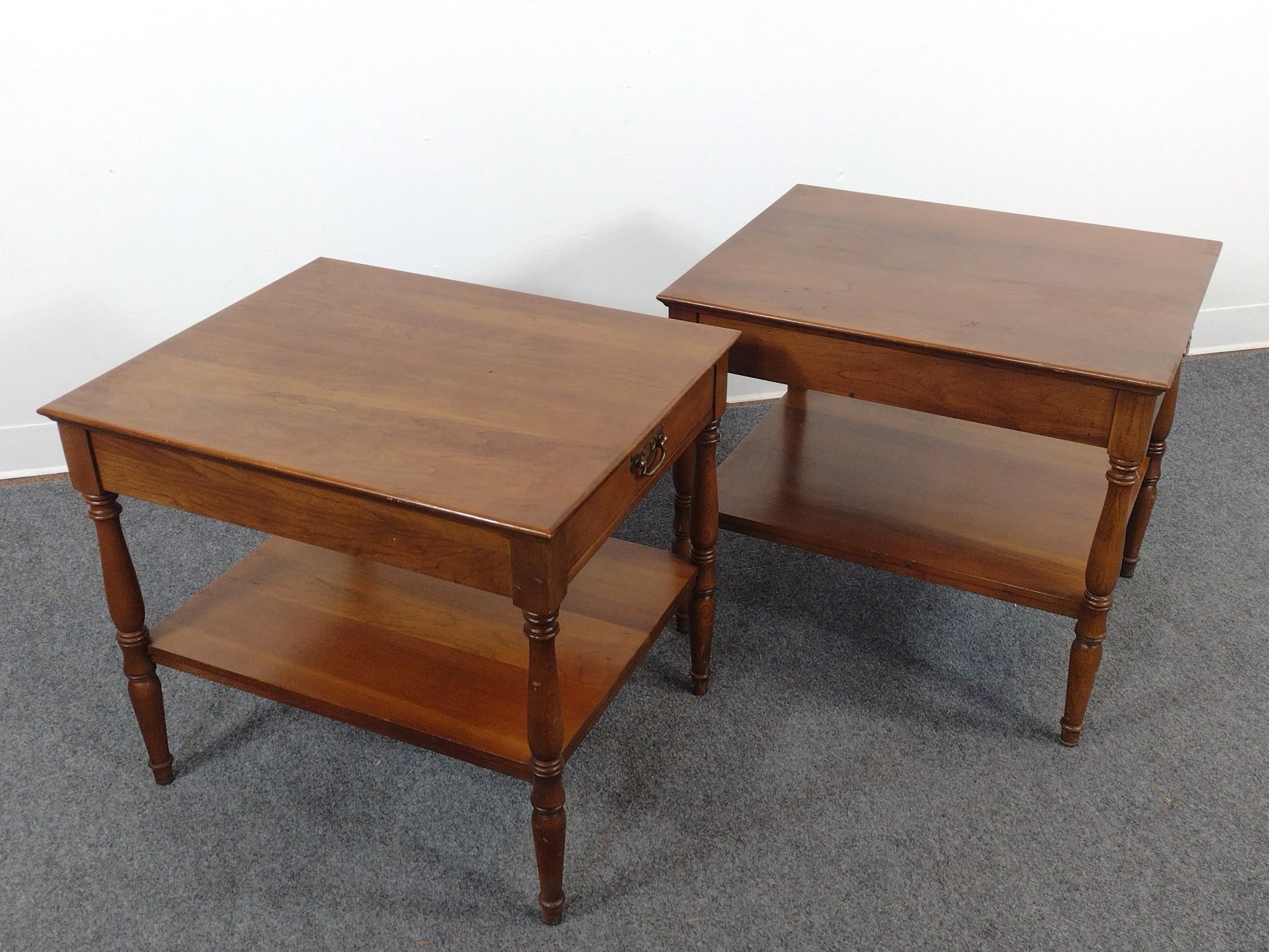 Pair of Vintage Statton End Tables