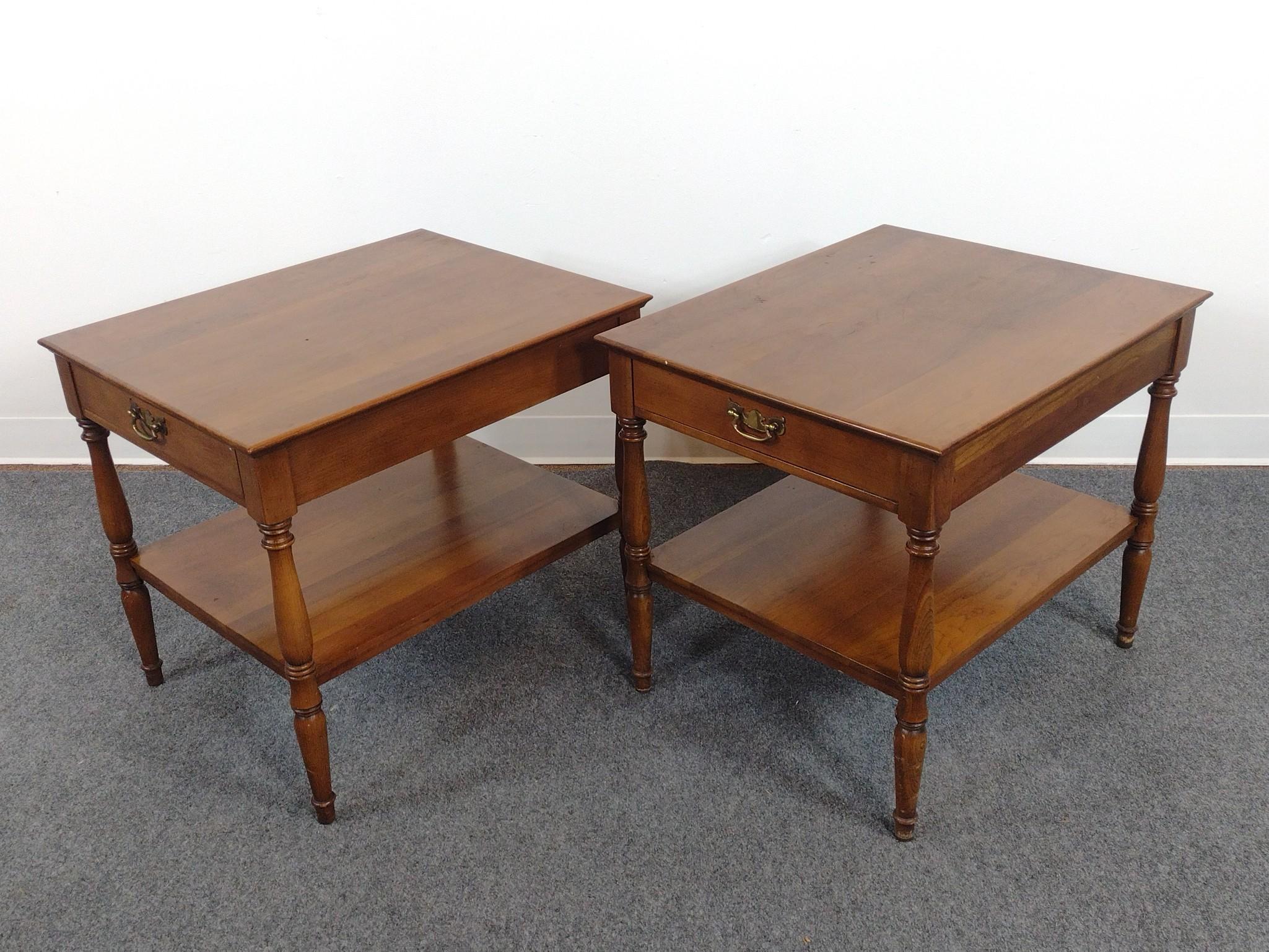 Pair of Vintage Statton End Tables