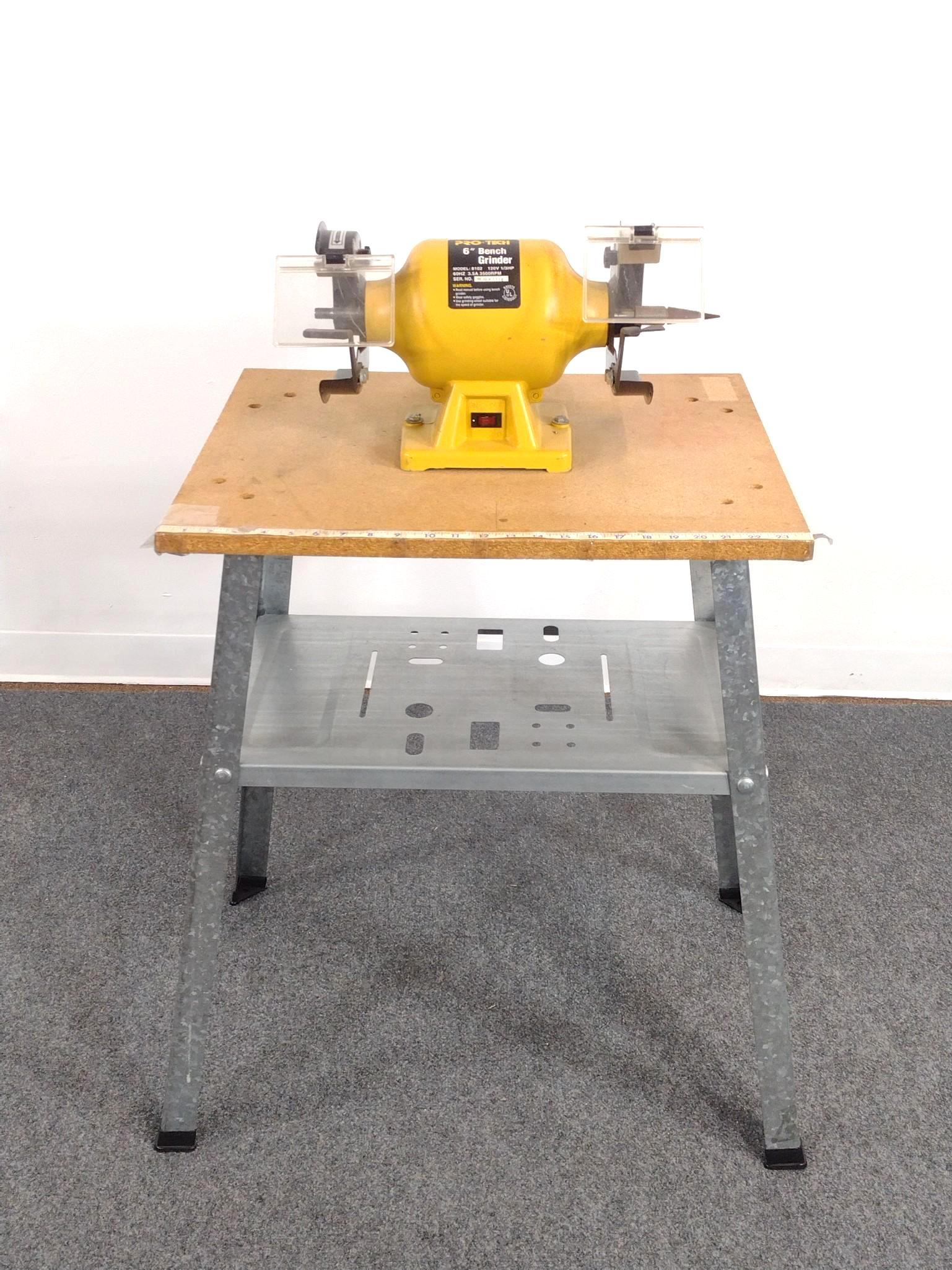 Pro-Tech 6" Bench Grinder on Bench