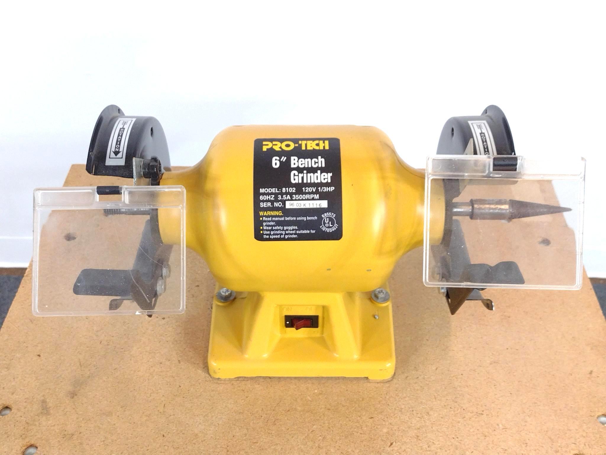 Pro-Tech 6" Bench Grinder on Bench