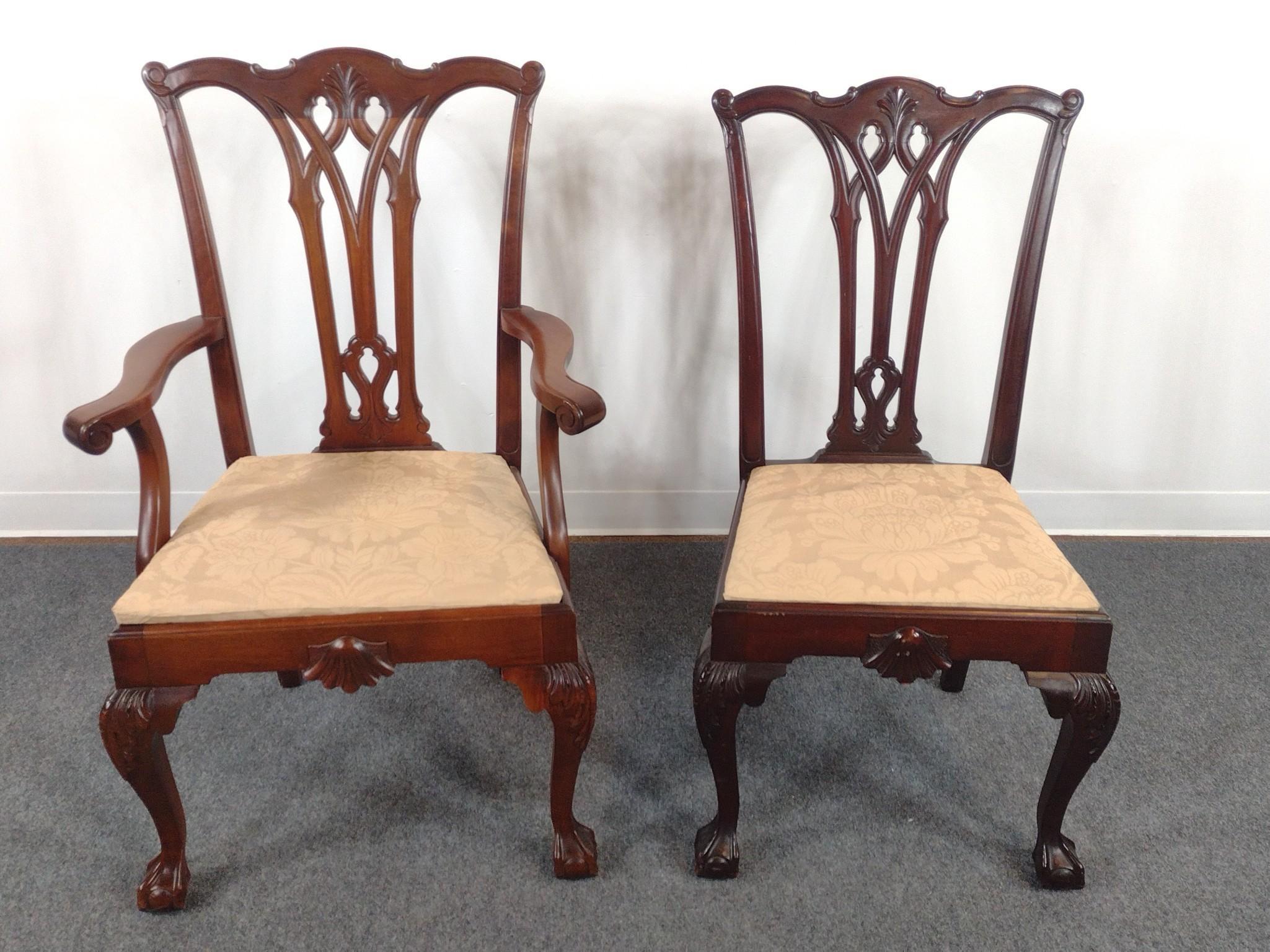 3 Chippendale Style Chairs