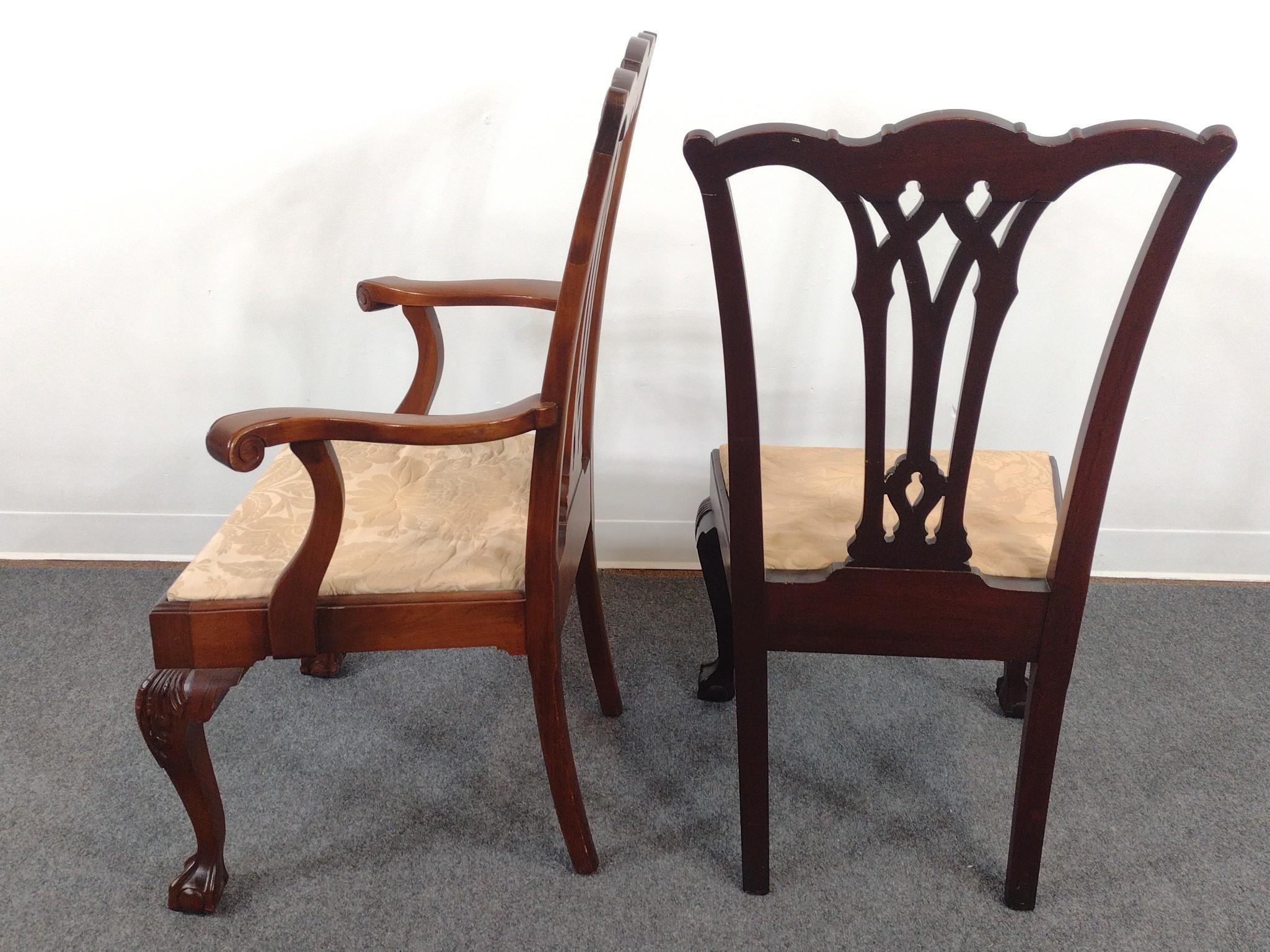 3 Chippendale Style Chairs