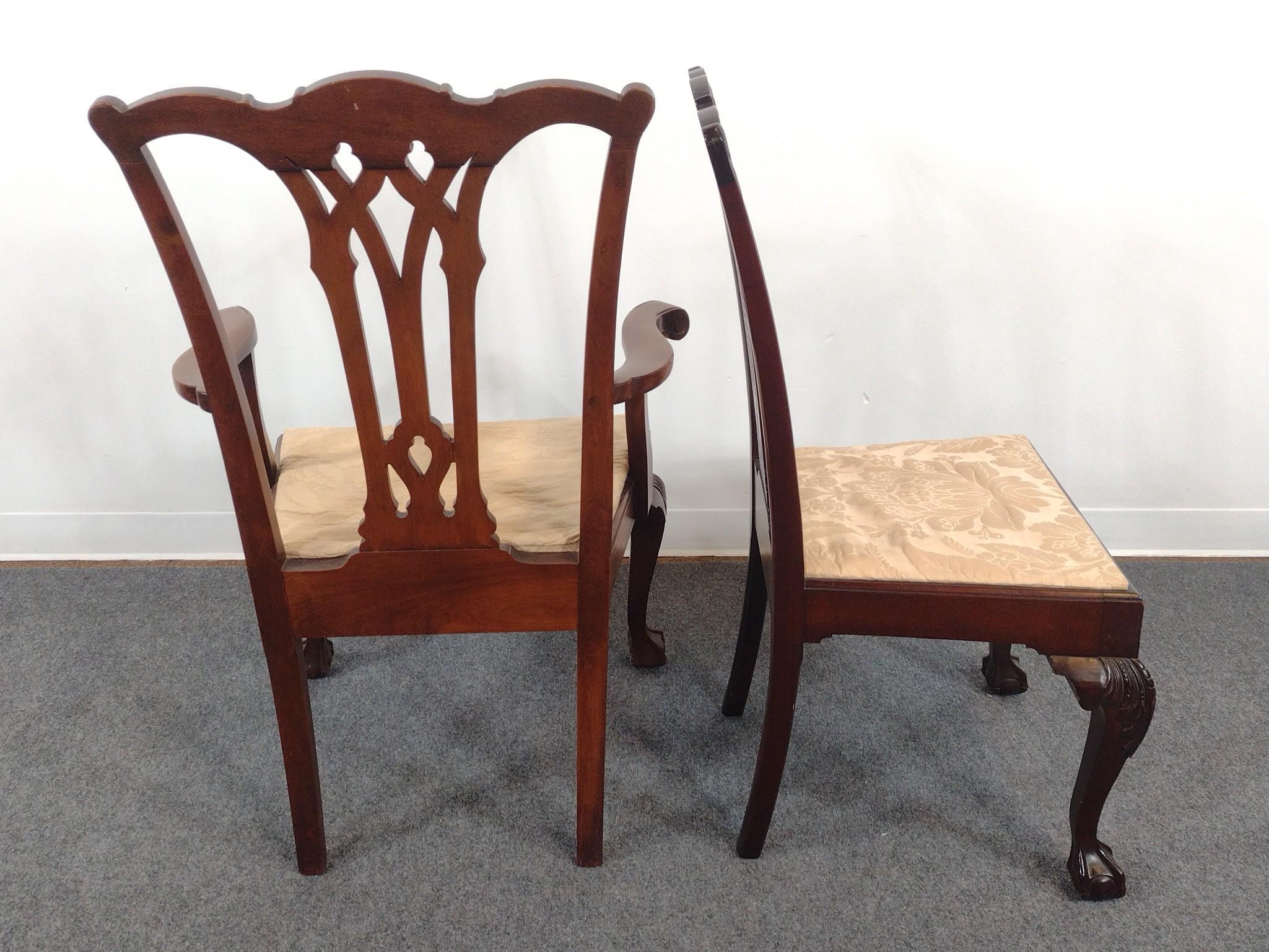 3 Chippendale Style Chairs