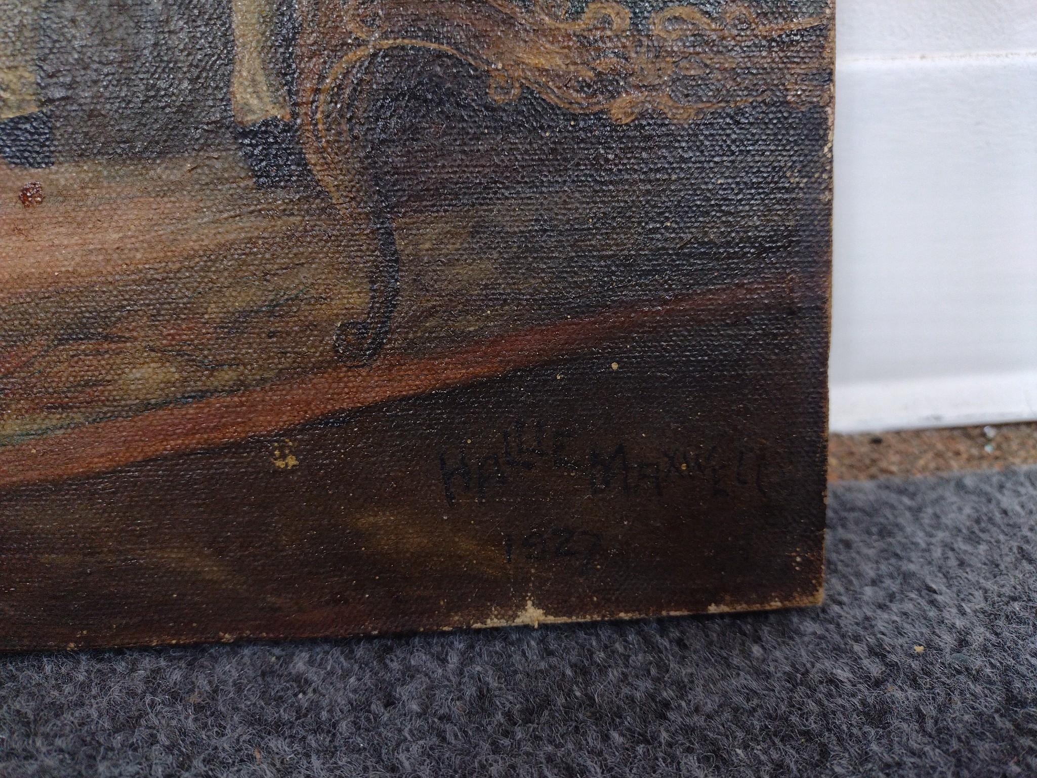 2 1920's Antique Oil Paintings
