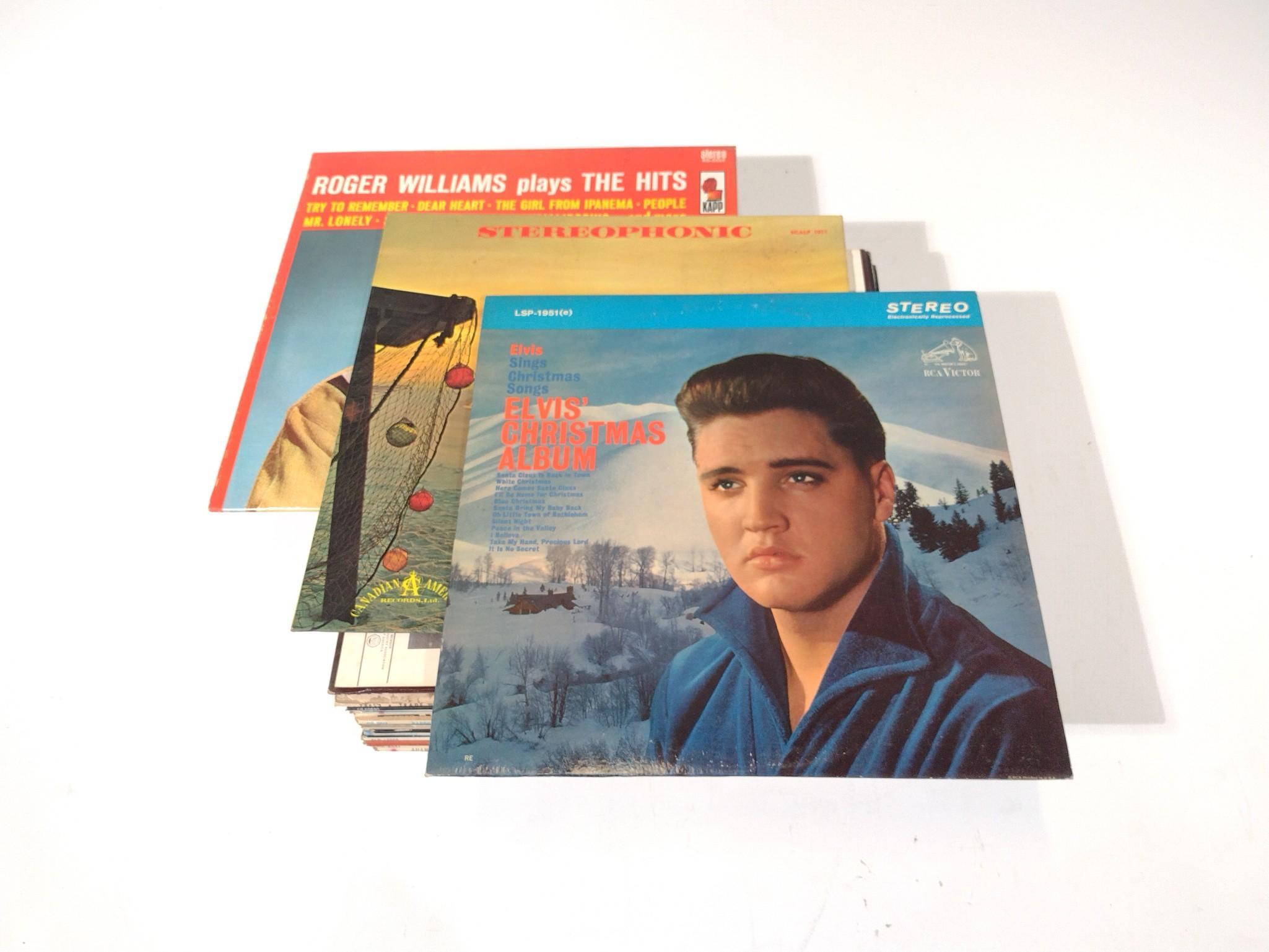 30 Vinyl Records Incl. Elvis Presley