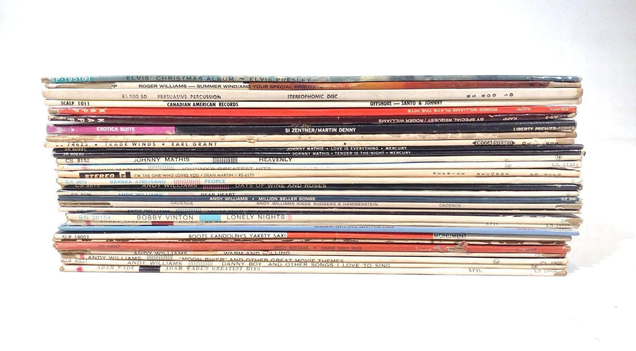 30 Vinyl Records Incl. Elvis Presley
