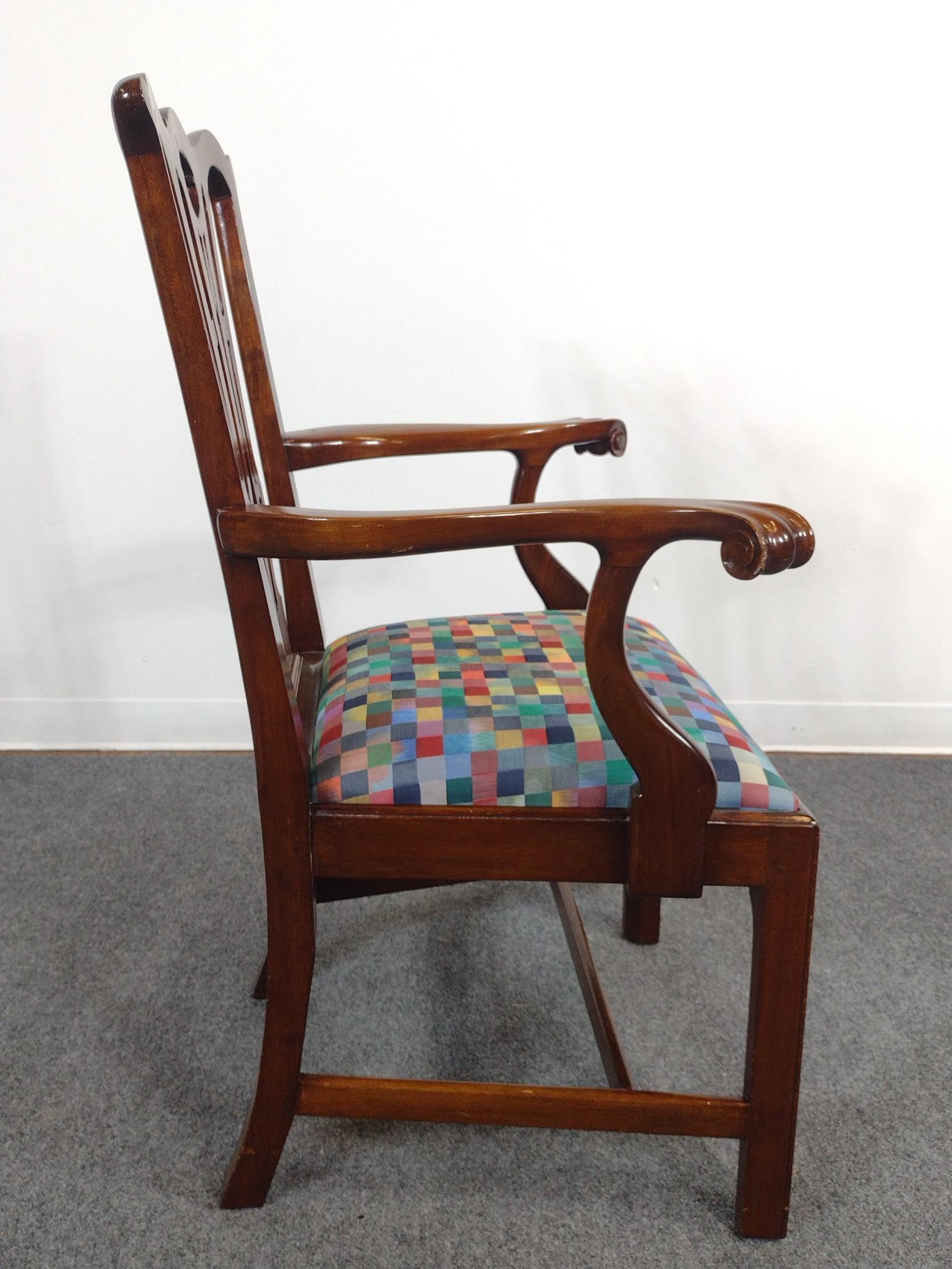 Chippendale Arm Chair & Candle Stand