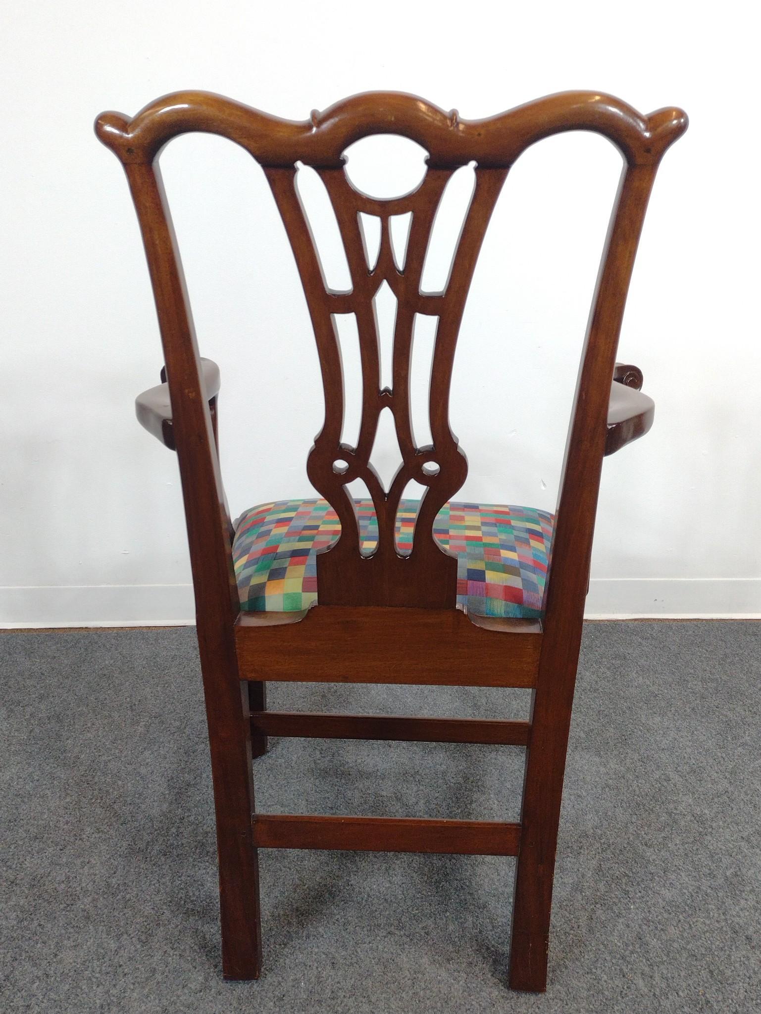 Chippendale Arm Chair & Candle Stand