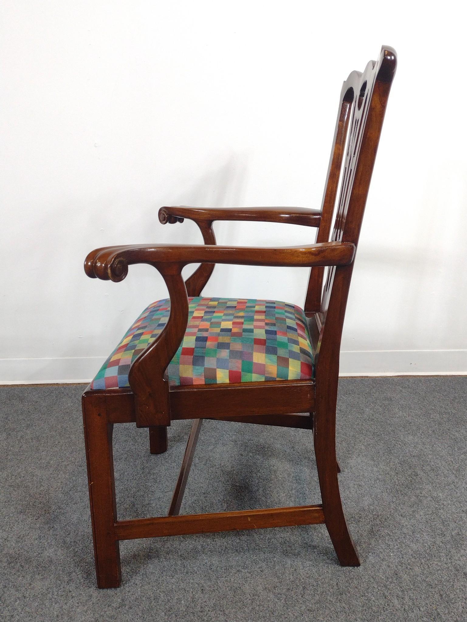 Chippendale Arm Chair & Candle Stand
