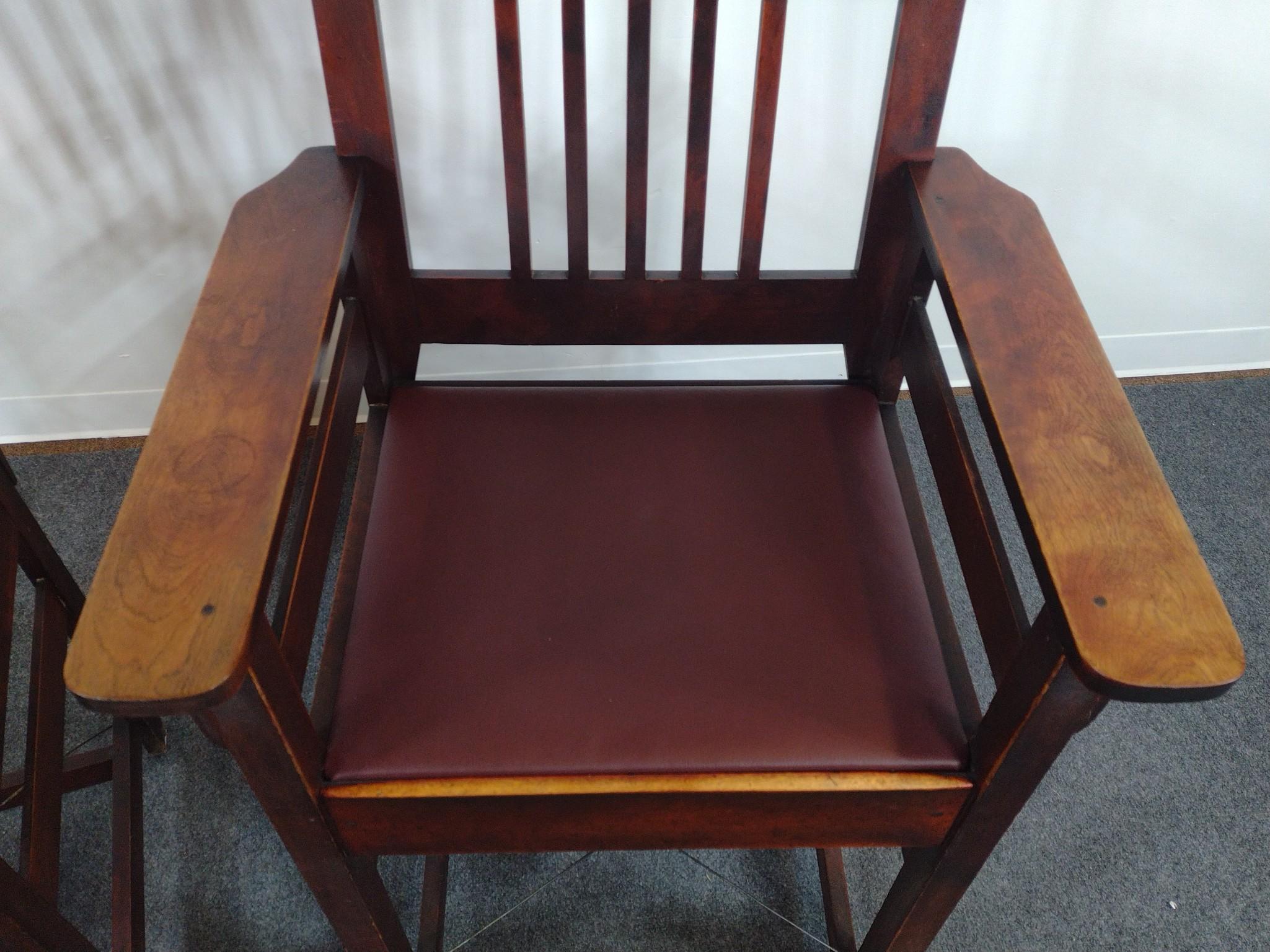 Pair of Billiard Spectator Chairs
