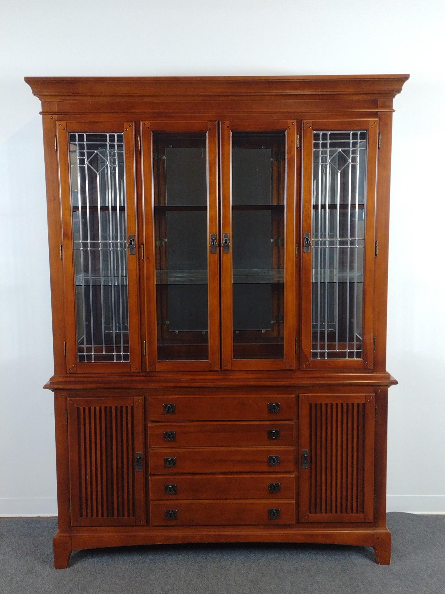 Arts and Crafts Style China Cabinet