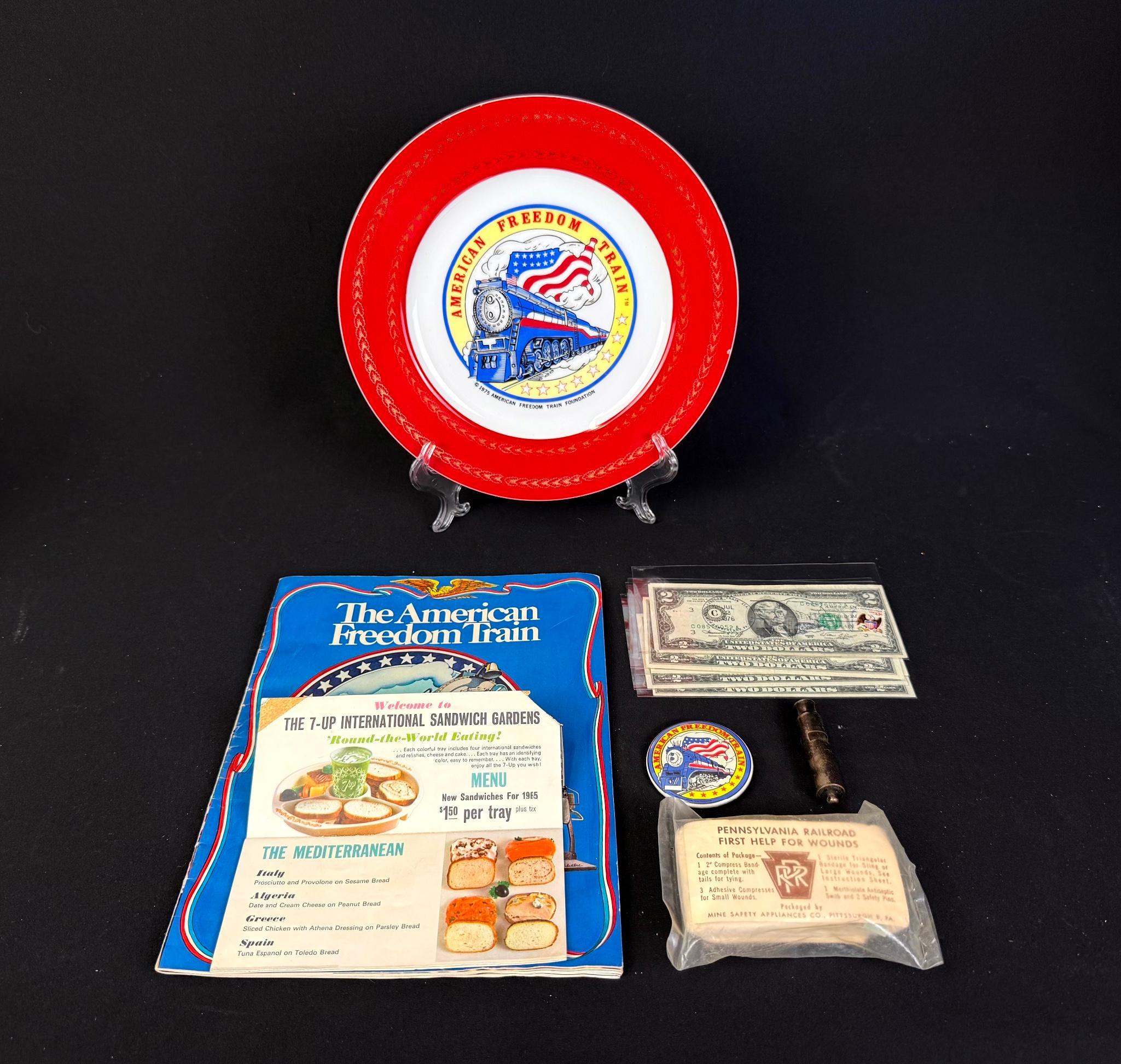 8 American Freedom Train Souvenirs & PRR Wound Kit