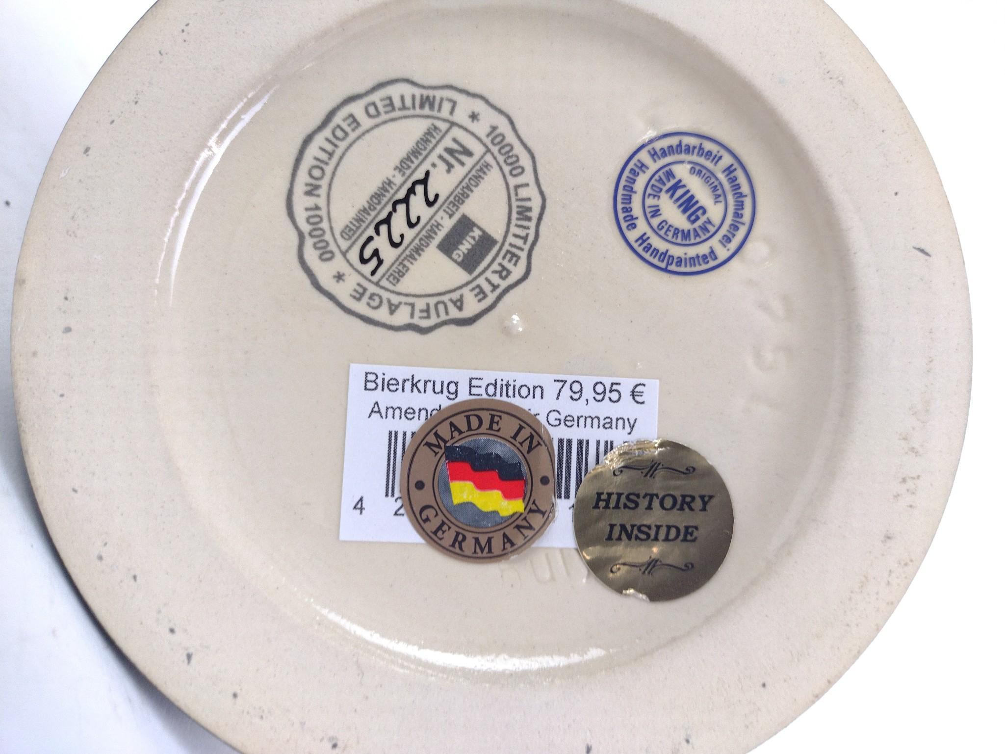 2 German Lidded Beer Steins