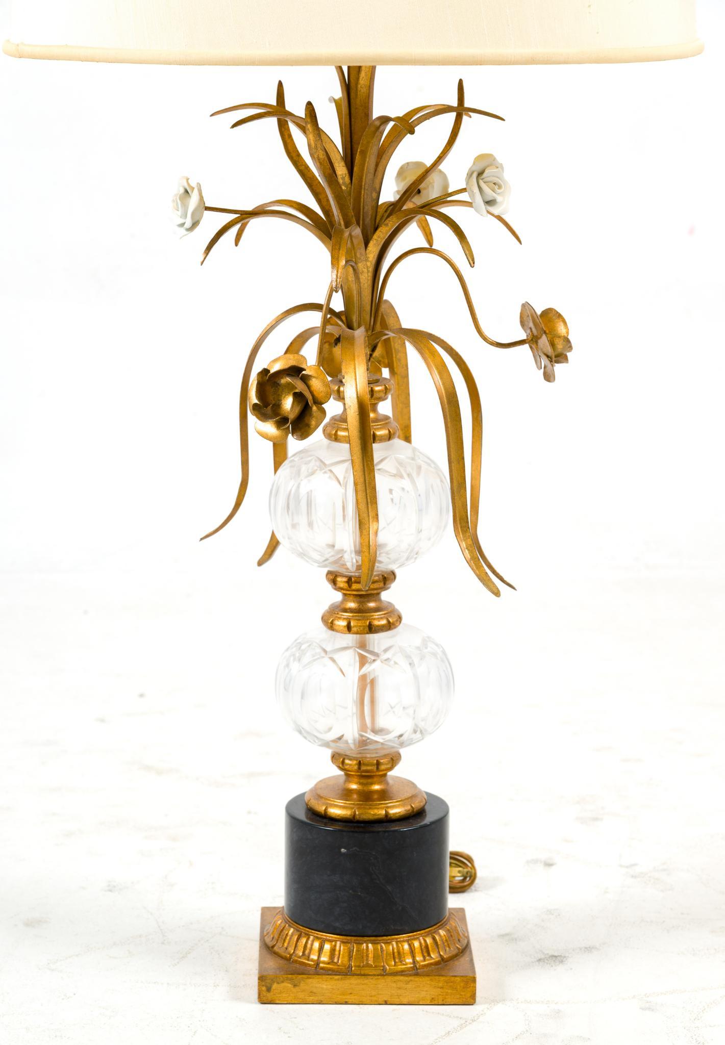 Brass Hollywood Regency Style Lamp