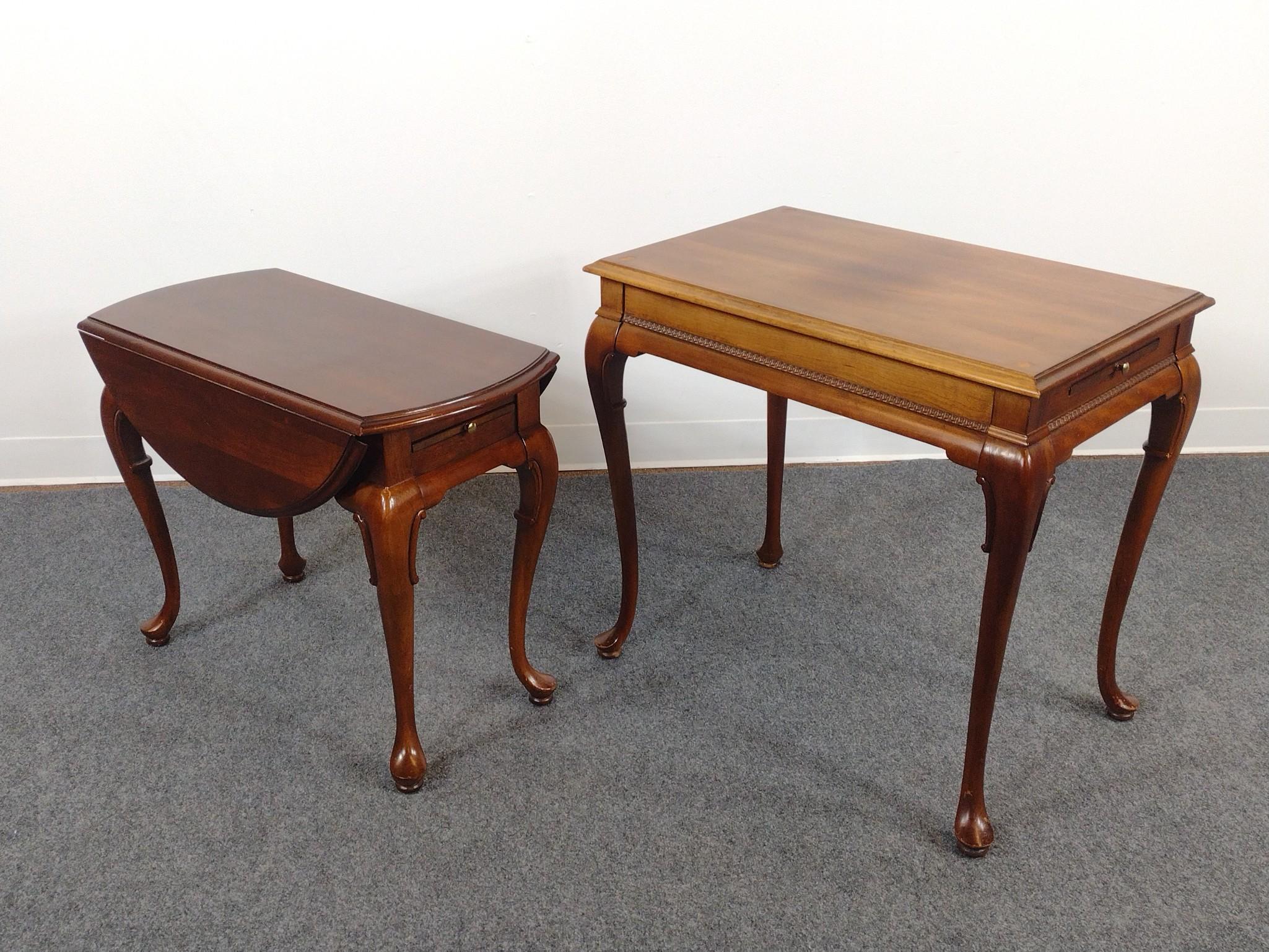 Gordon's Queen Anne Revival Drop Leaf & Tea Tables