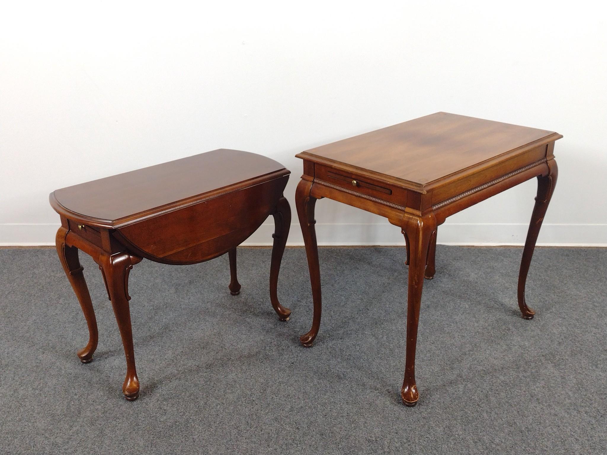 Gordon's Queen Anne Revival Drop Leaf & Tea Tables