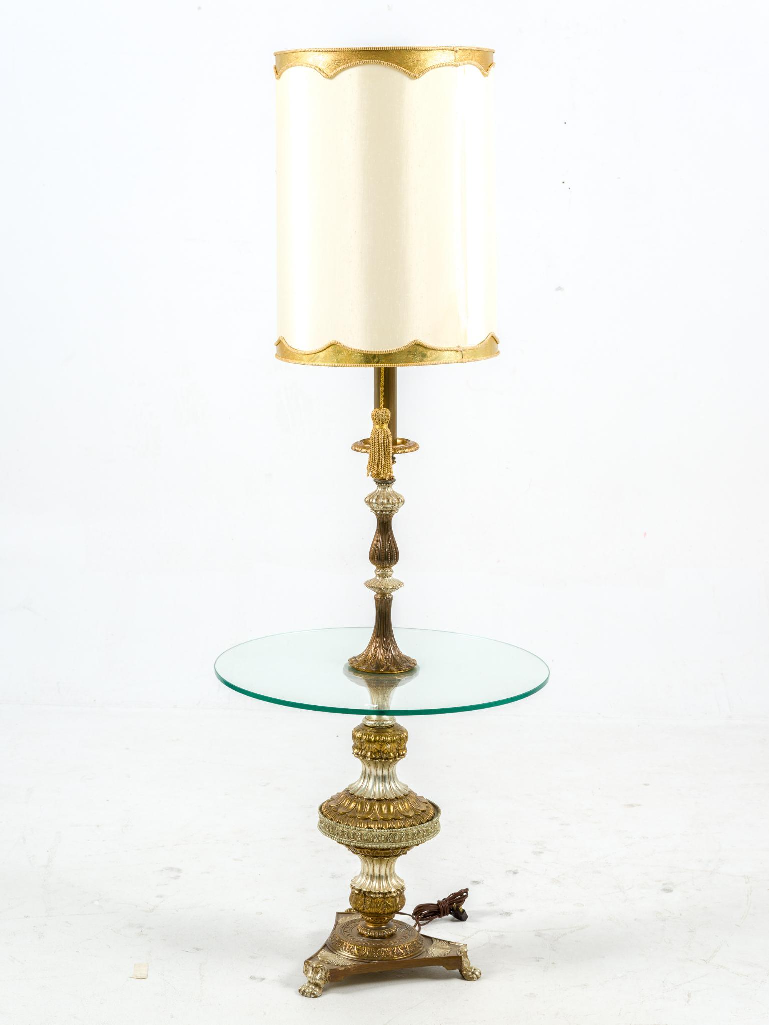 Hollywood Regency Style Lamp Table