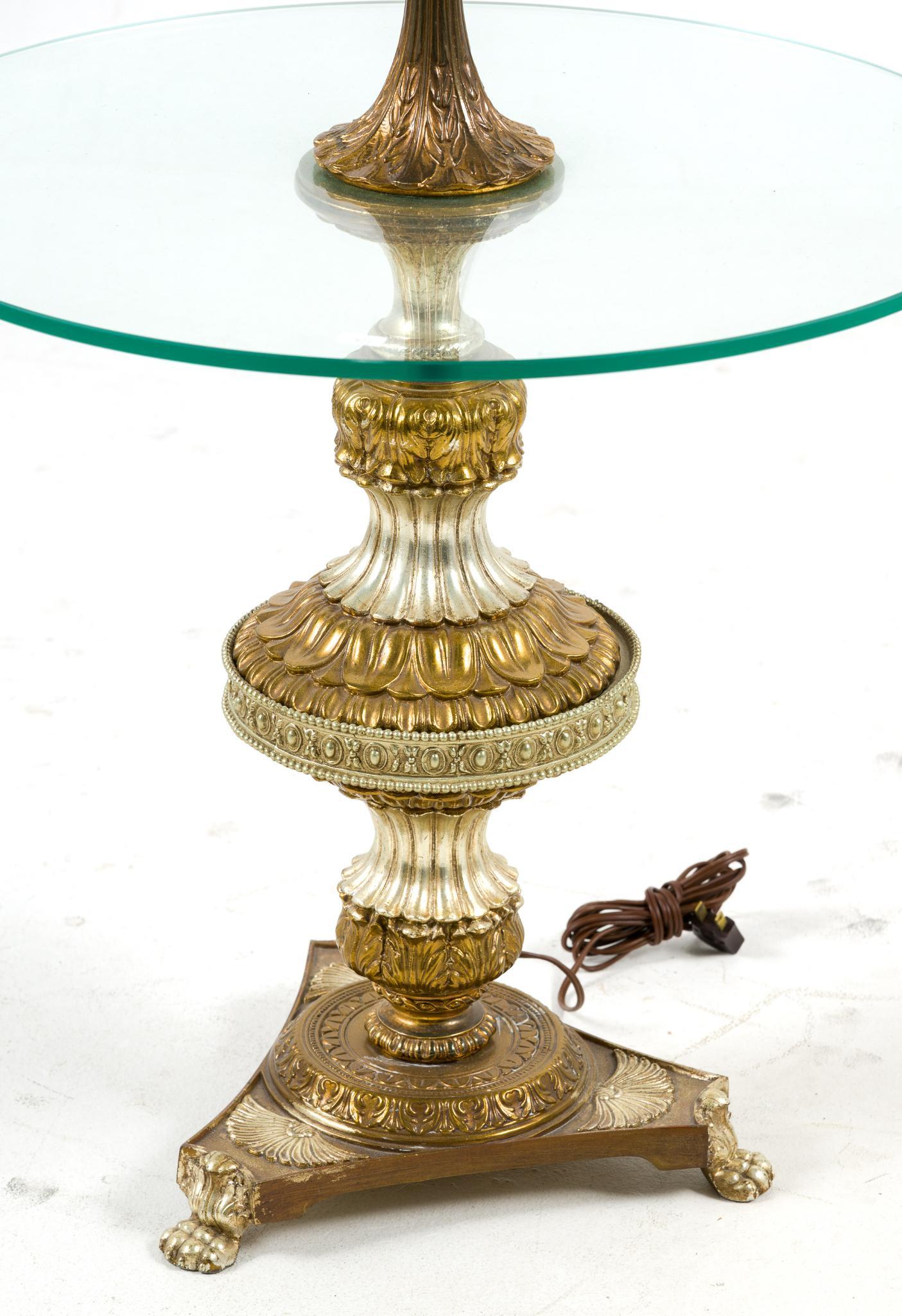 Hollywood Regency Style Lamp Table