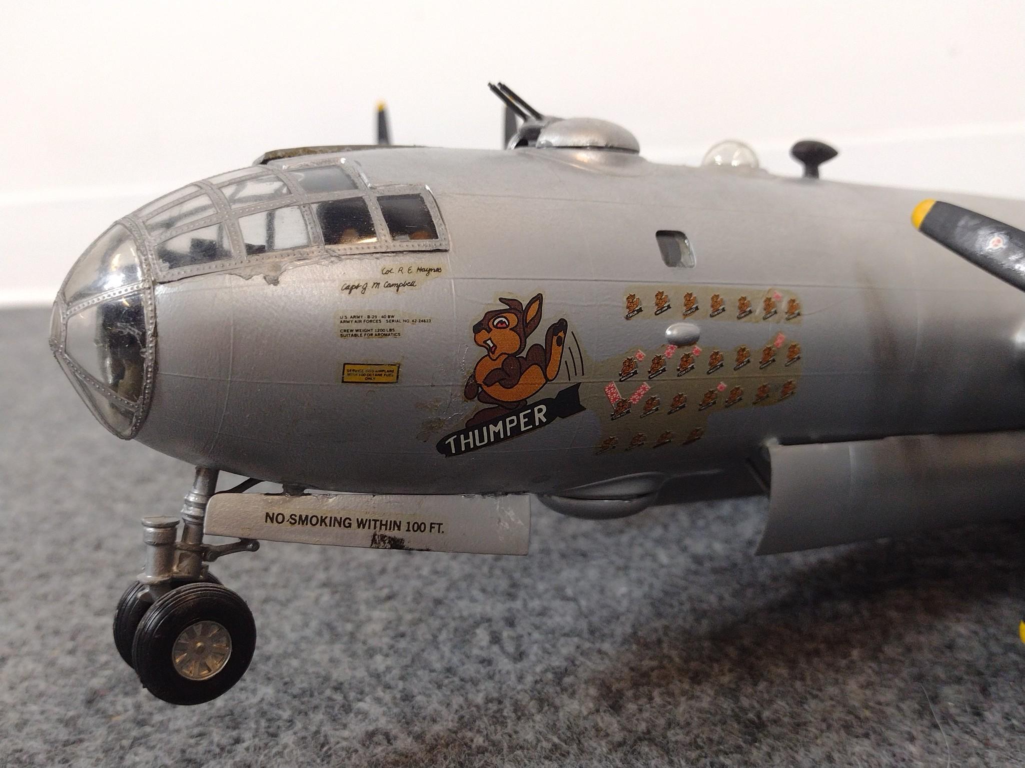 2 Model Airplanes Incl. Boeing B-29 Superfortress