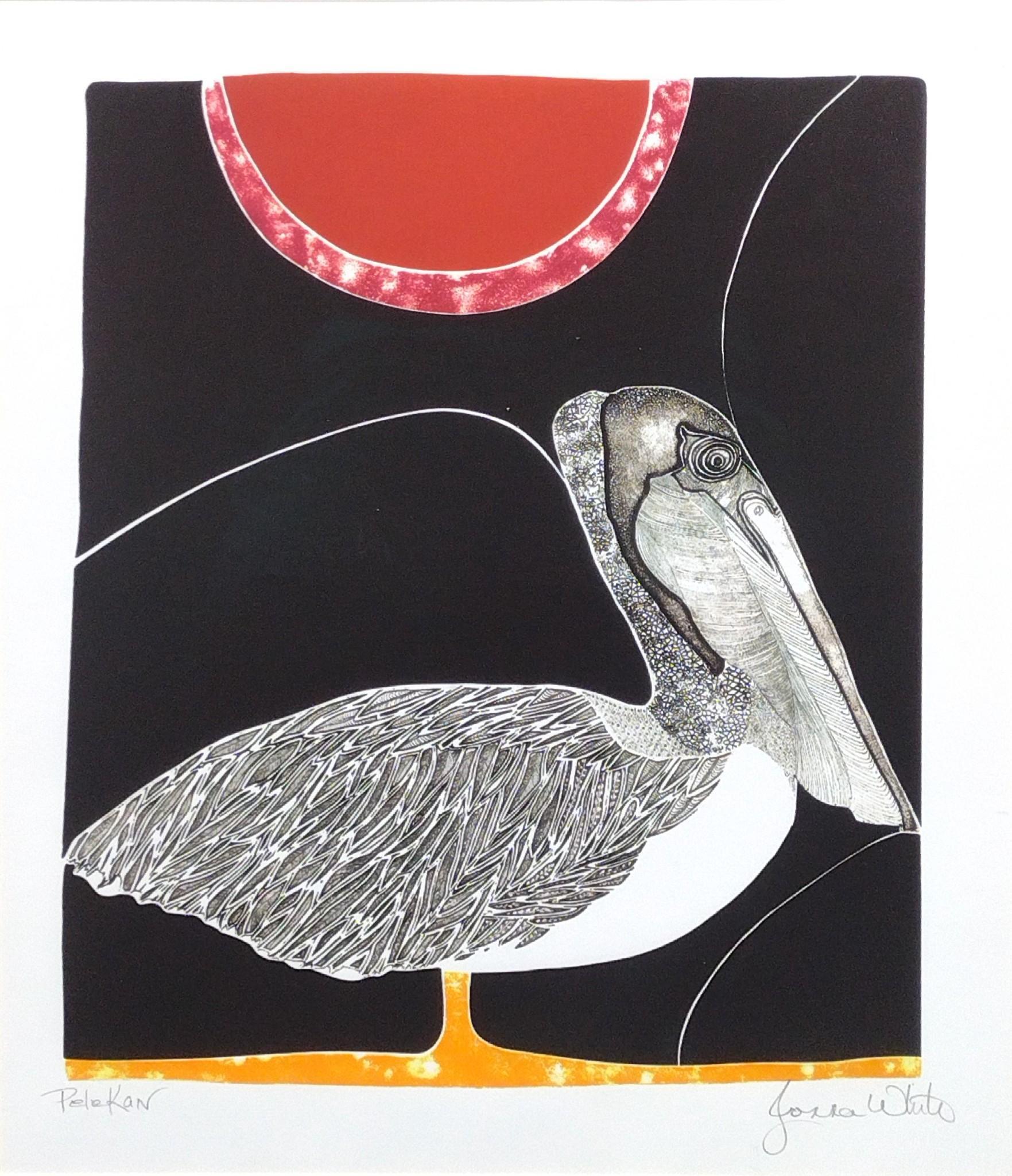 Jonna White "Pelekan" Lithograph