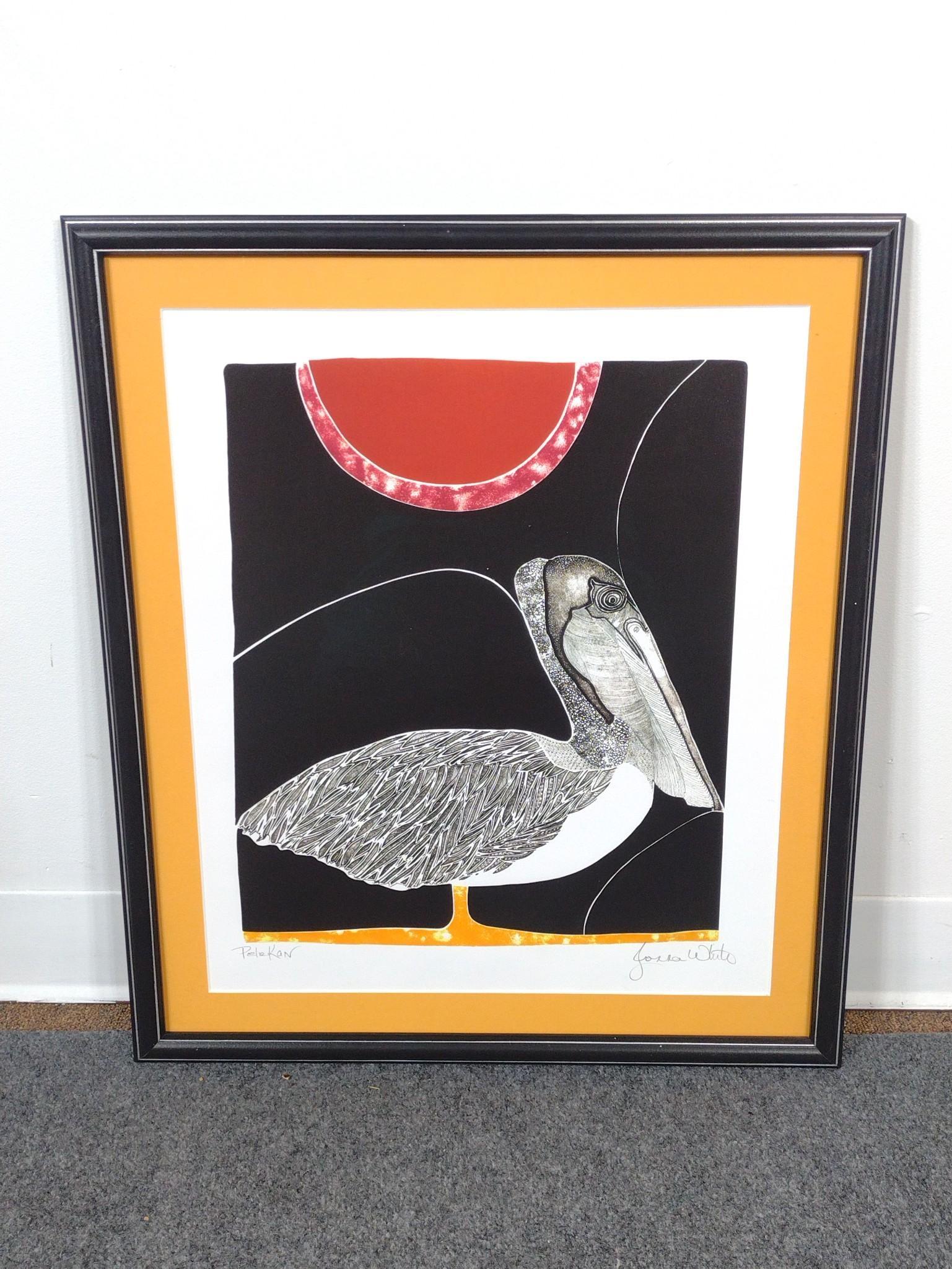 Jonna White "Pelekan" Lithograph