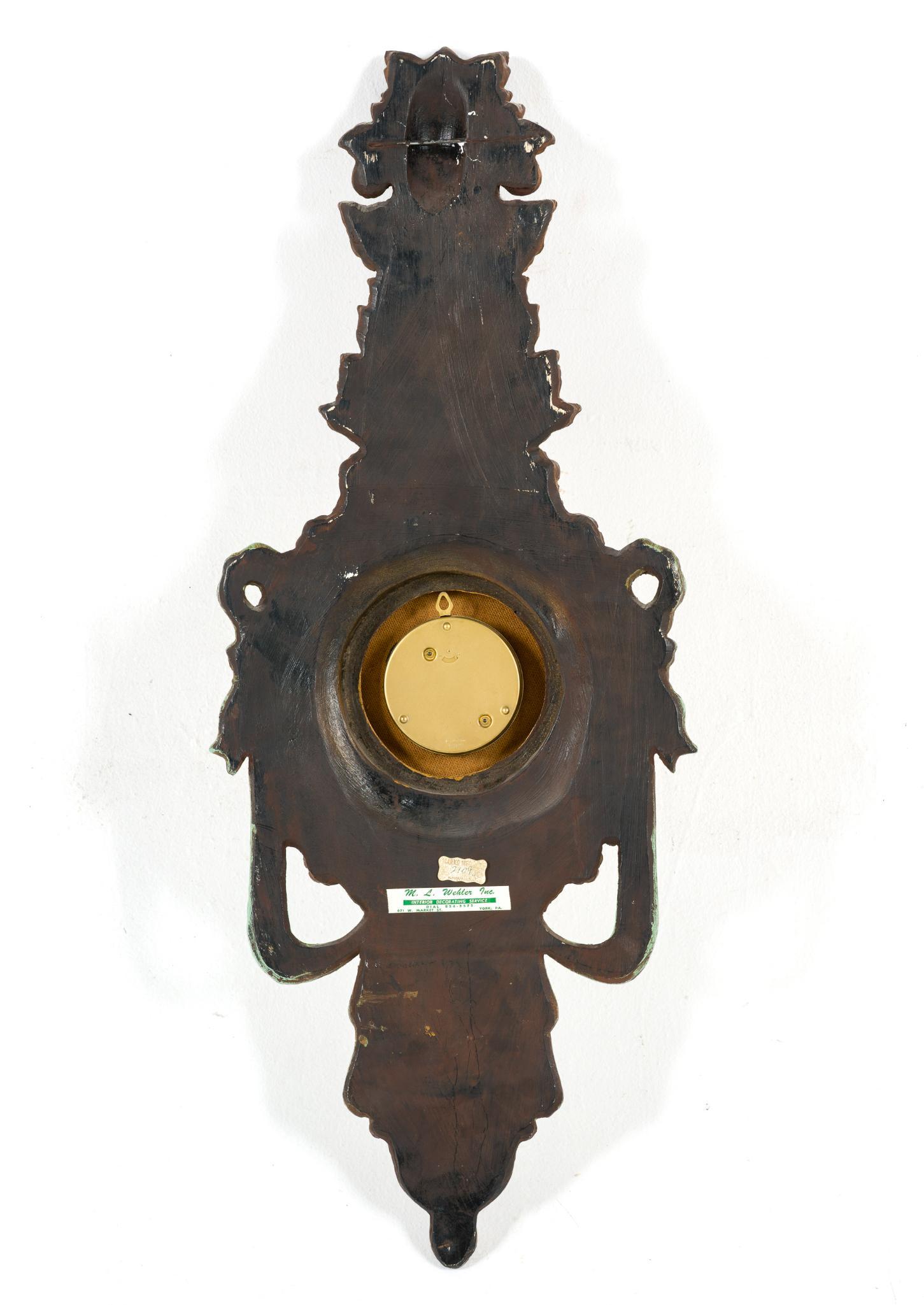 Louis XVI Style Gilt Wood Wall Clock