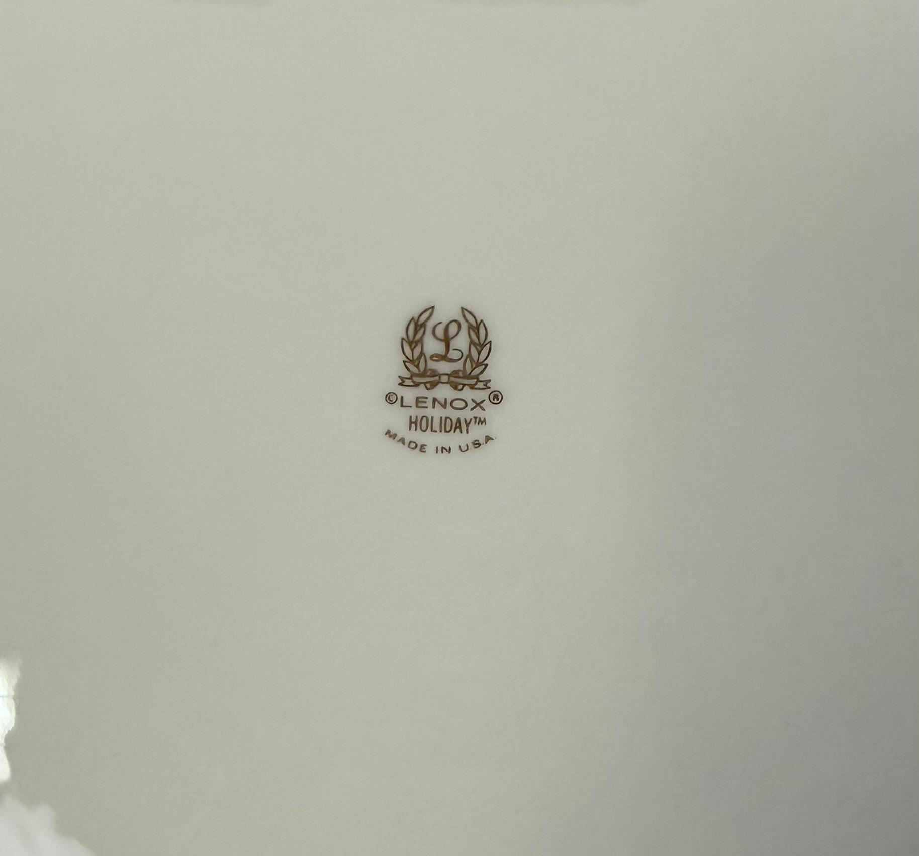 51 Pc Lenox "Holiday" Dinner Service