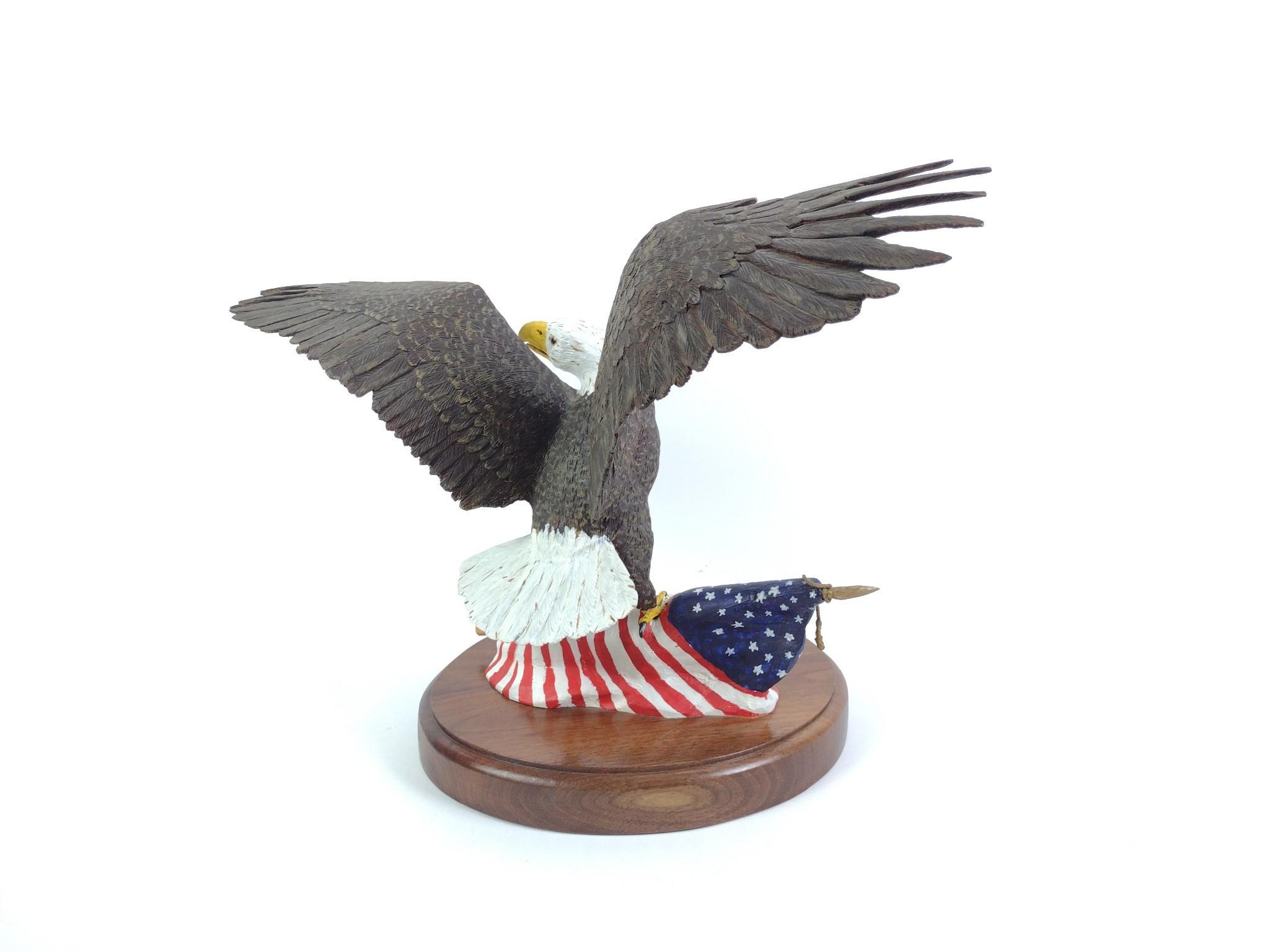 Herb Cox Carved Bald Eagle