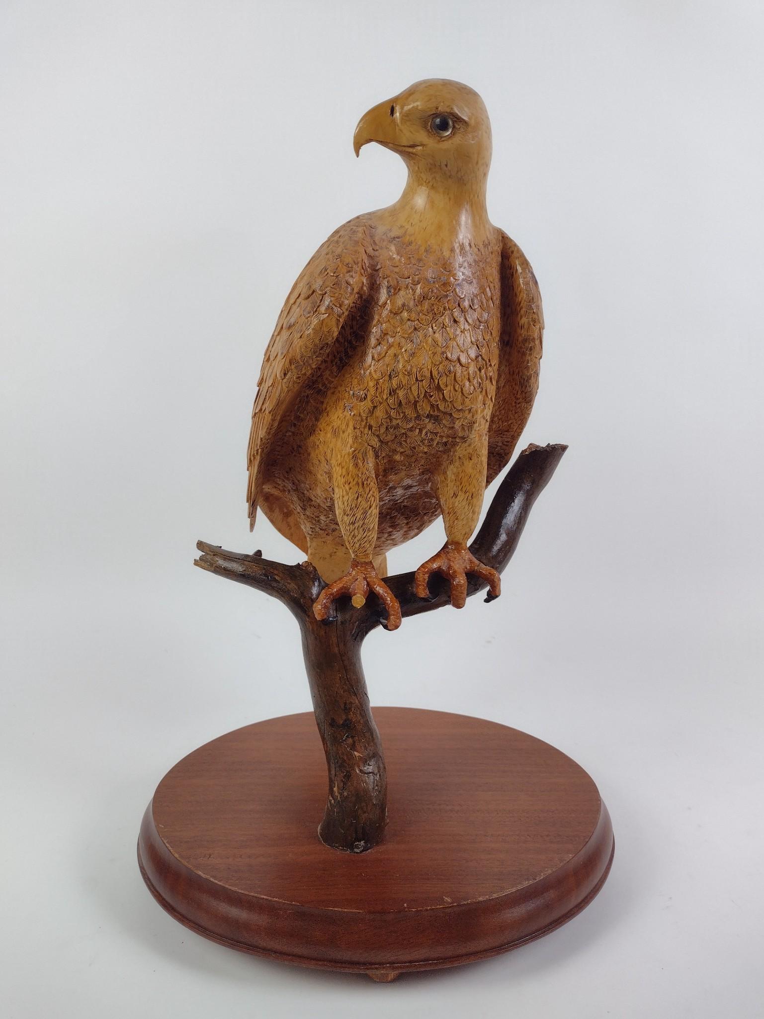 Herb Cox Carved Eagle
