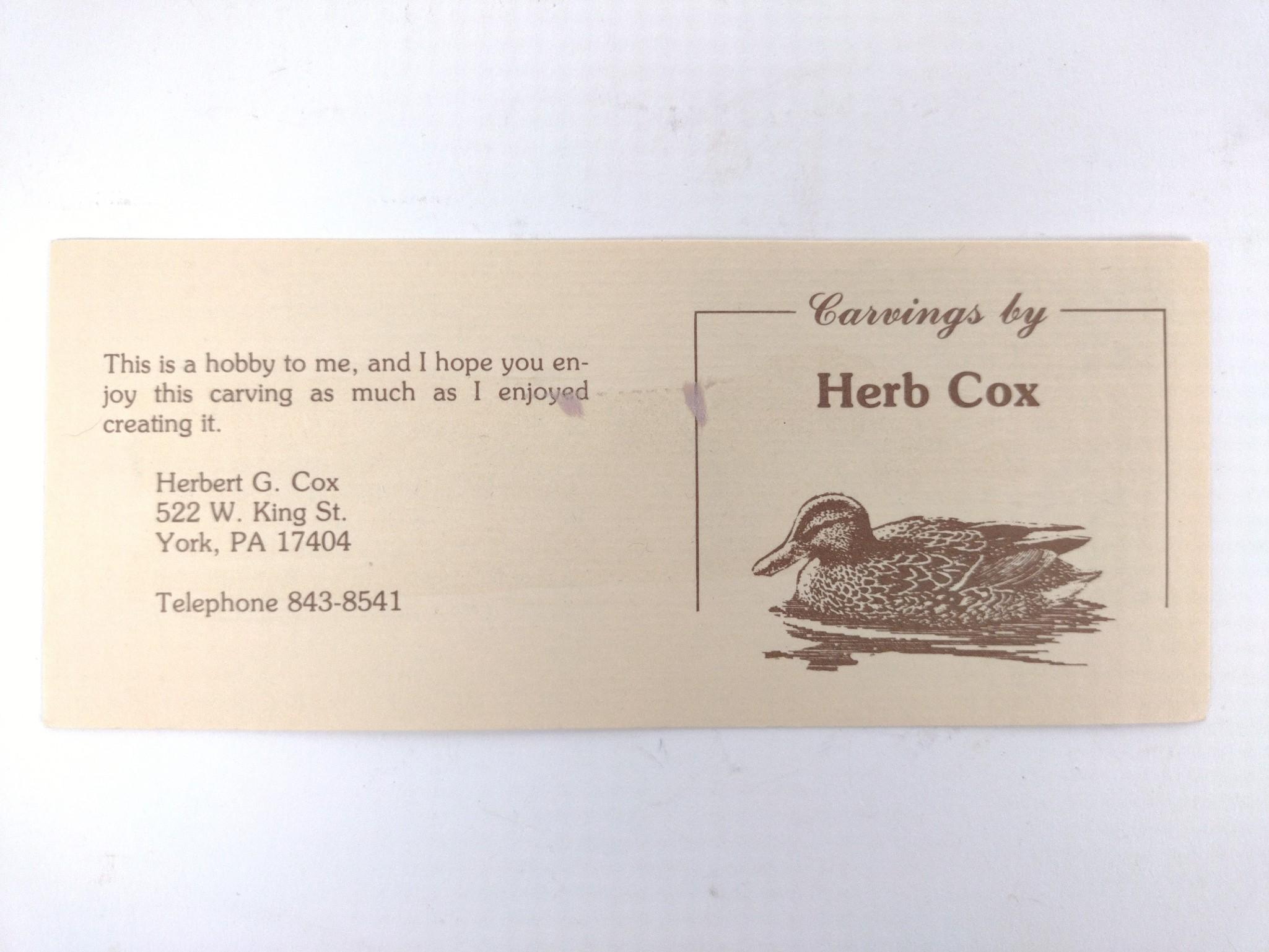 Herb Cox Carved Eagle