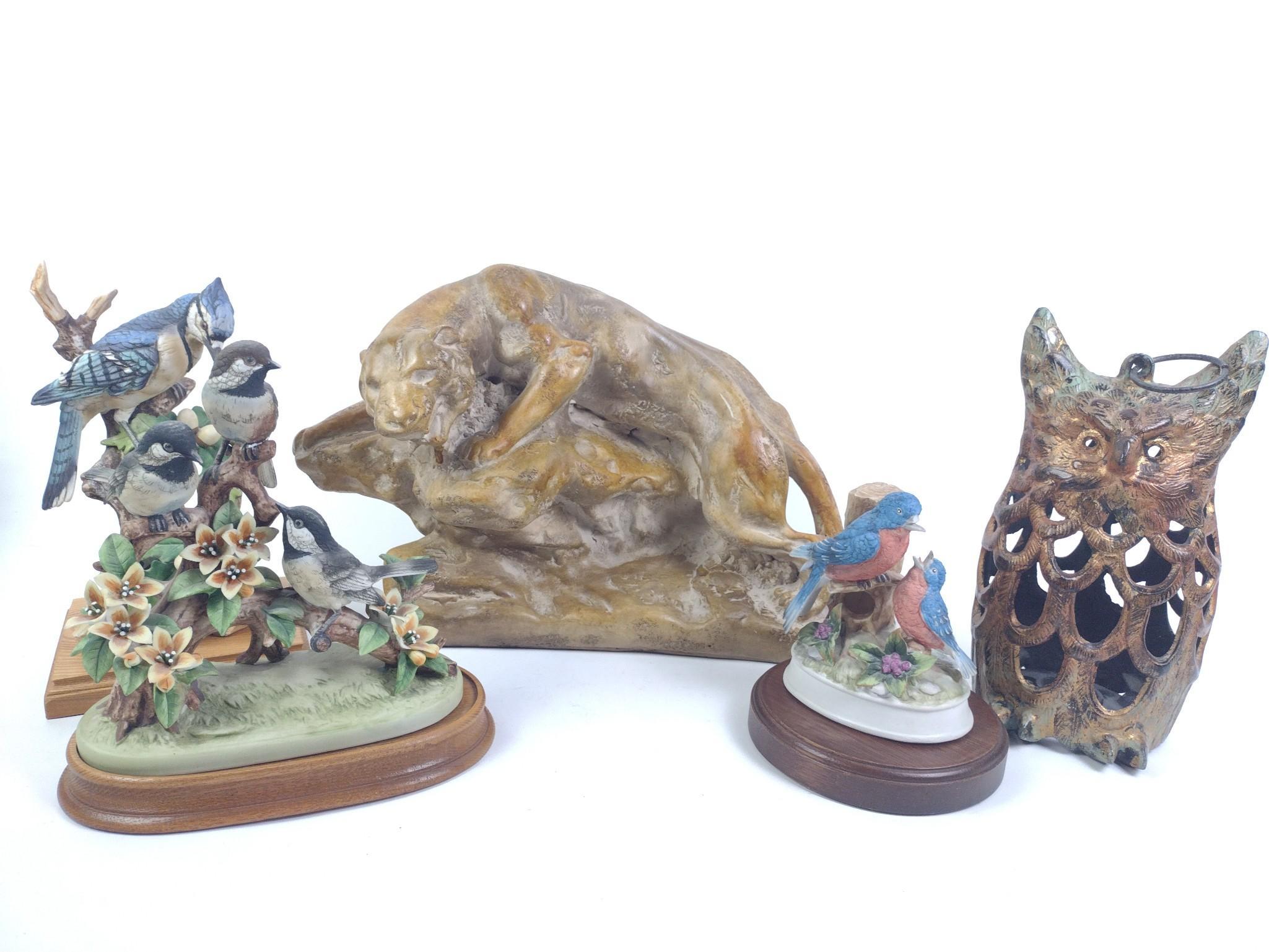 5 Figurines Incl. Andrea Black Cap Chickadee