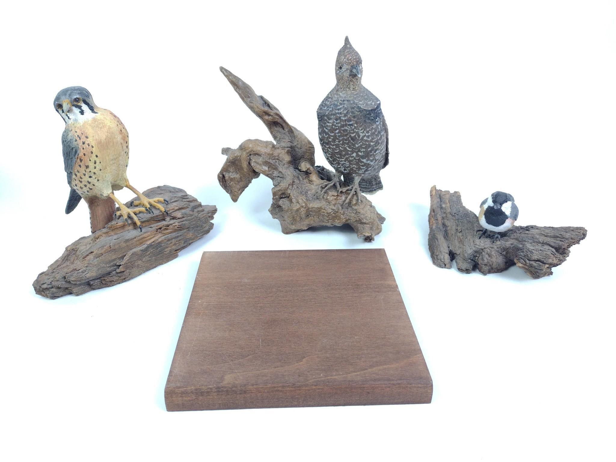8 Herb Cox Carved Birds