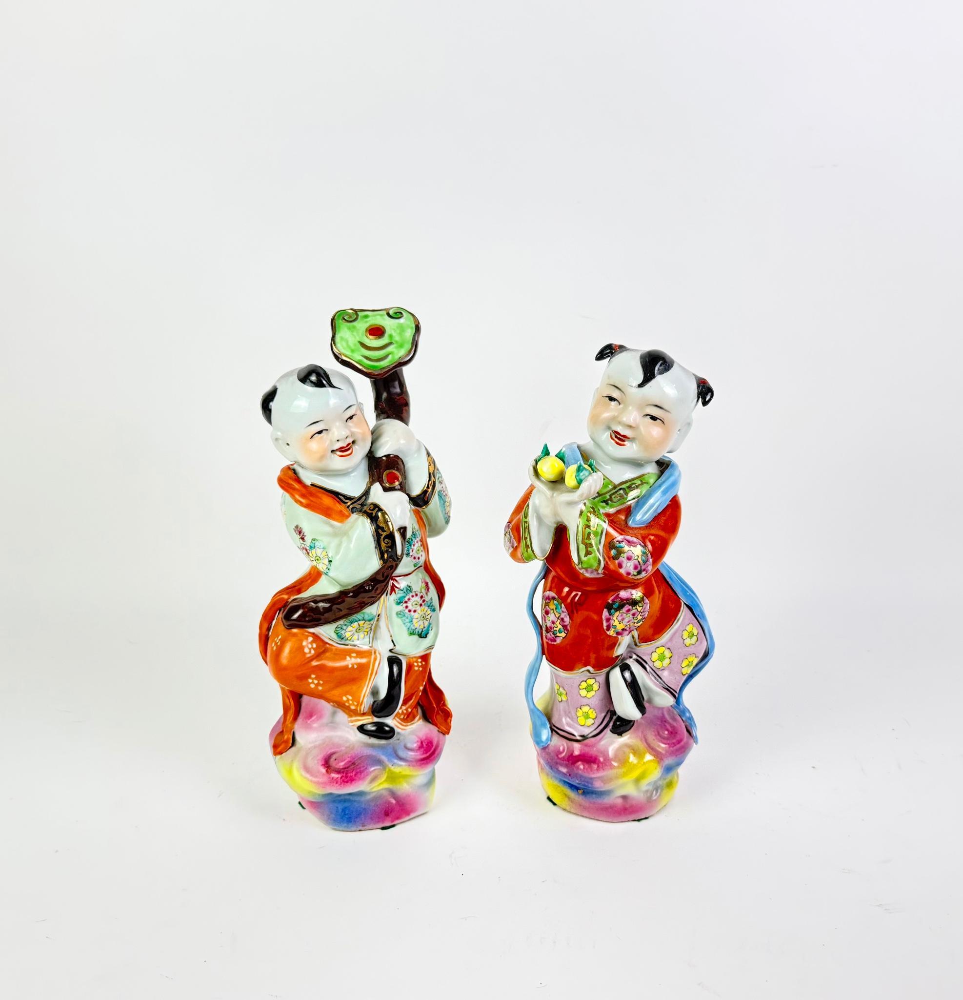 Pair of Chinese Porcelain Figurines