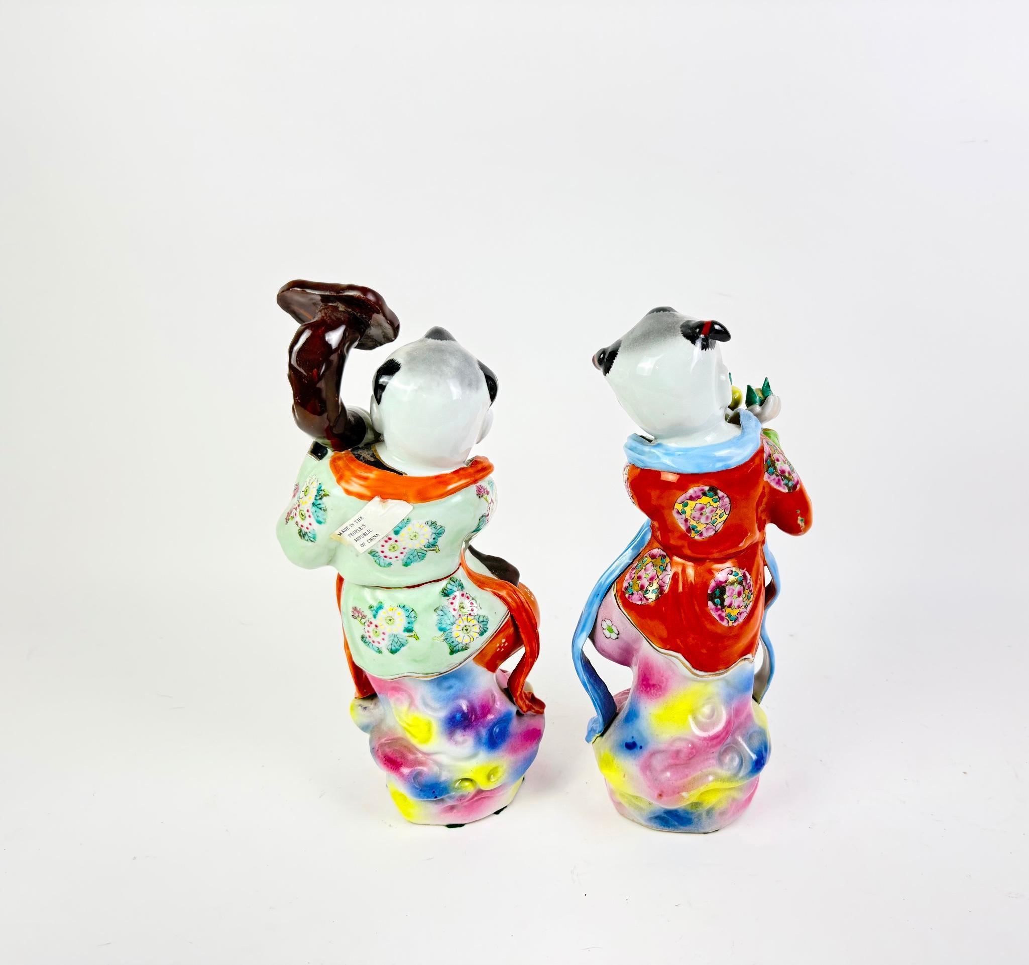 Pair of Chinese Porcelain Figurines