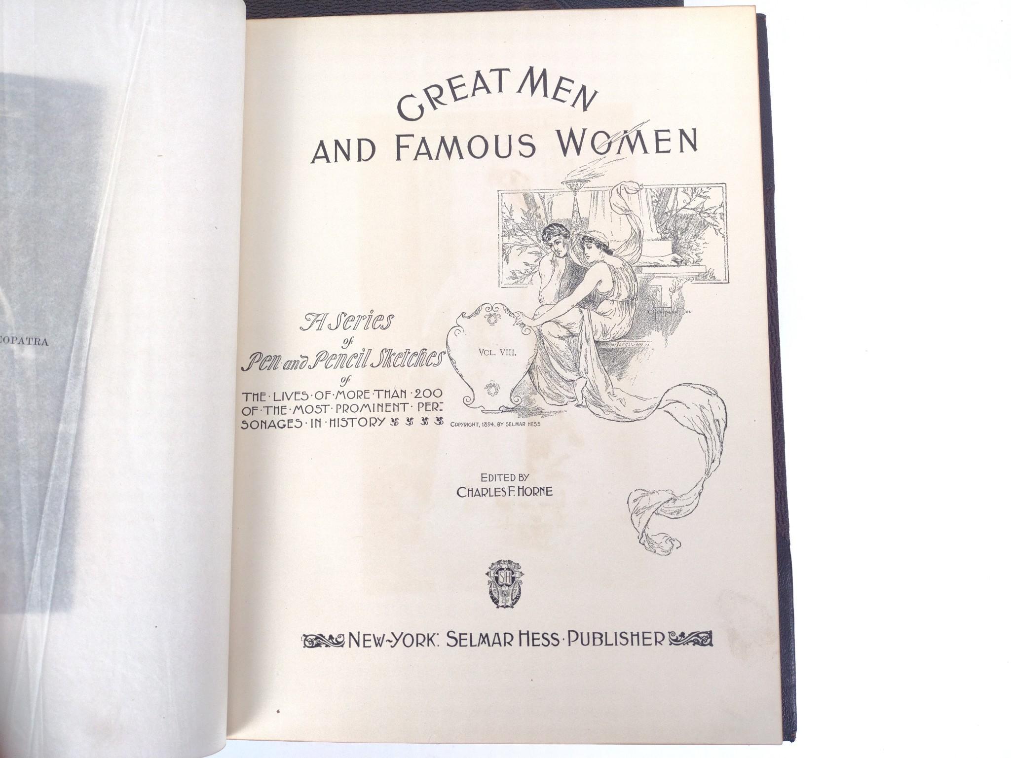 Great Men and Famous Women Complete 8 Volume Set