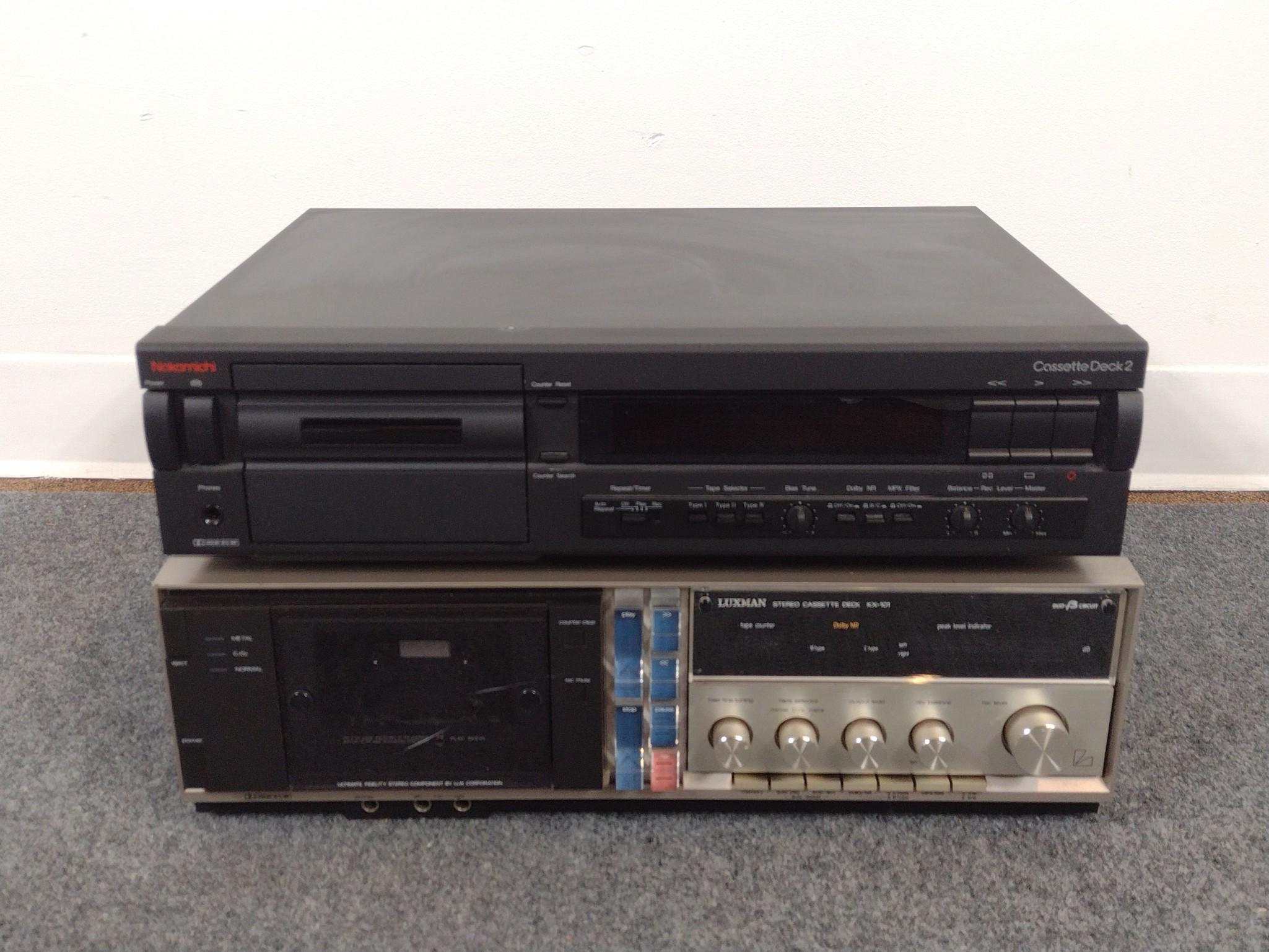 Nakamichi And Luxman Cassette Players