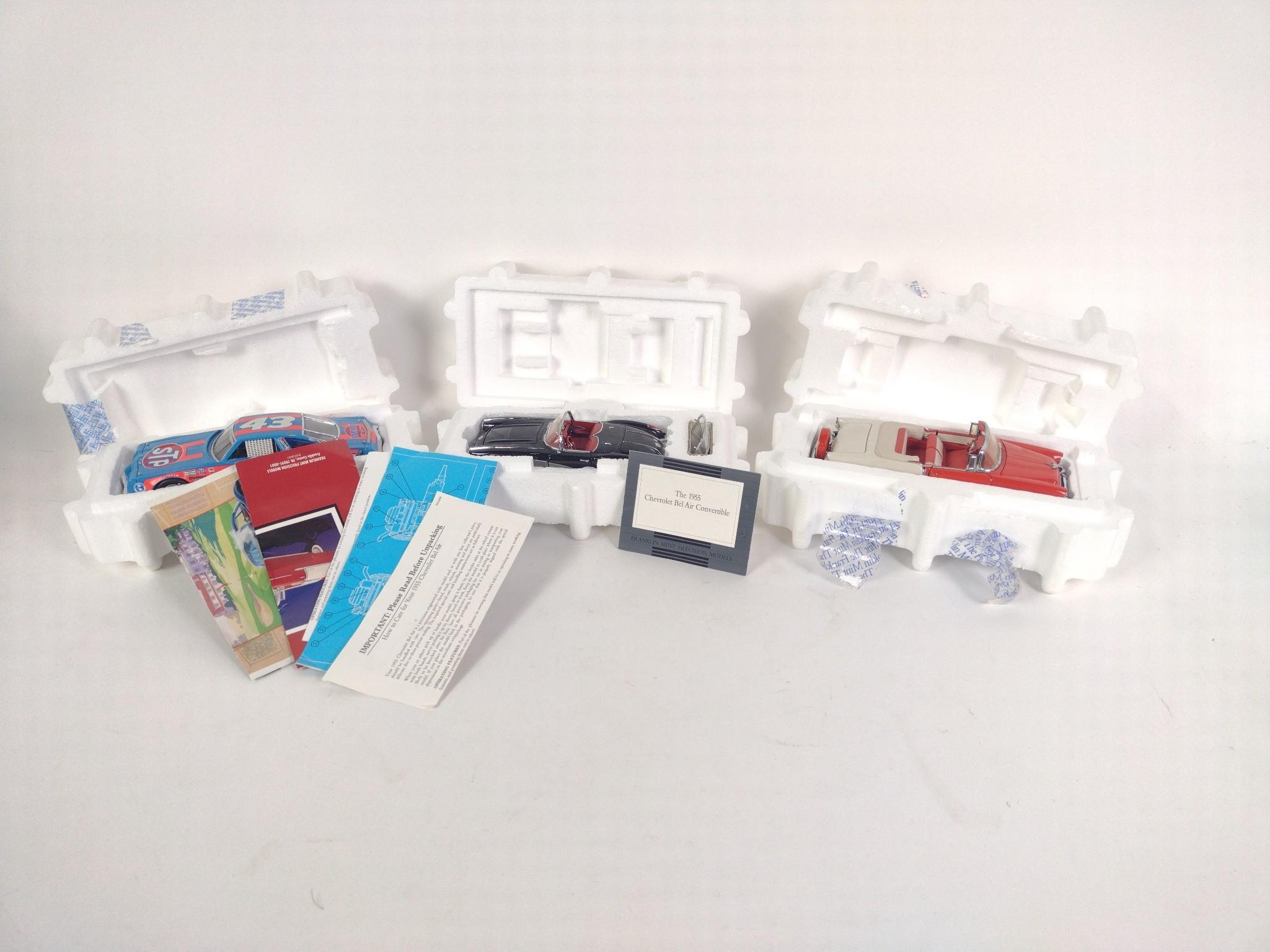 3 Franklin Mint Cars