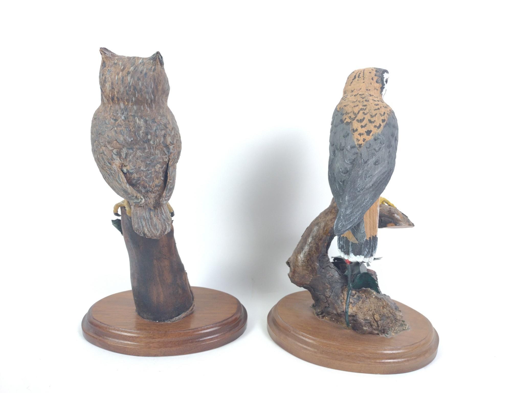2 Herb Cox Carved Birds