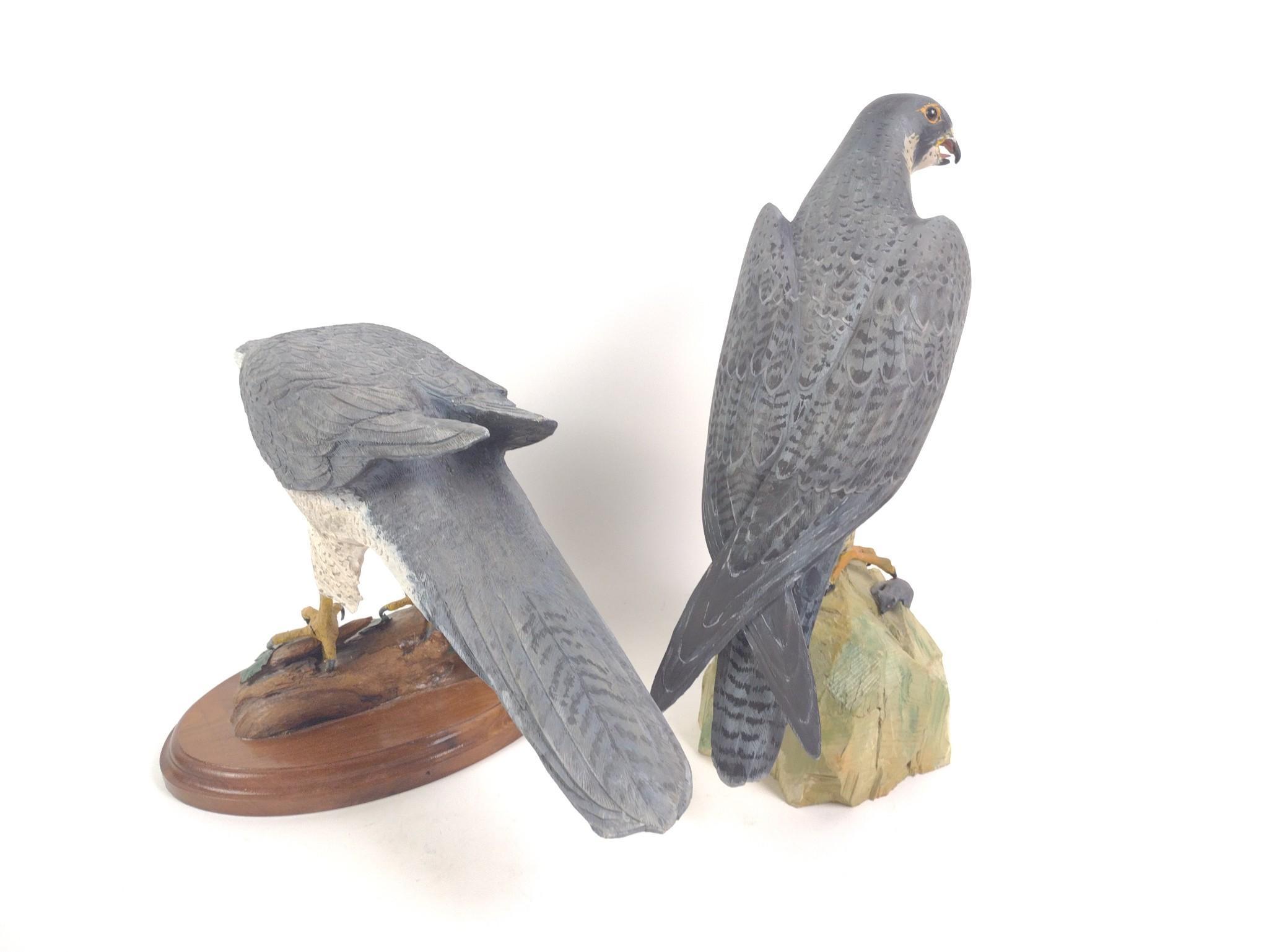 2 Herb Cox Carved Birds