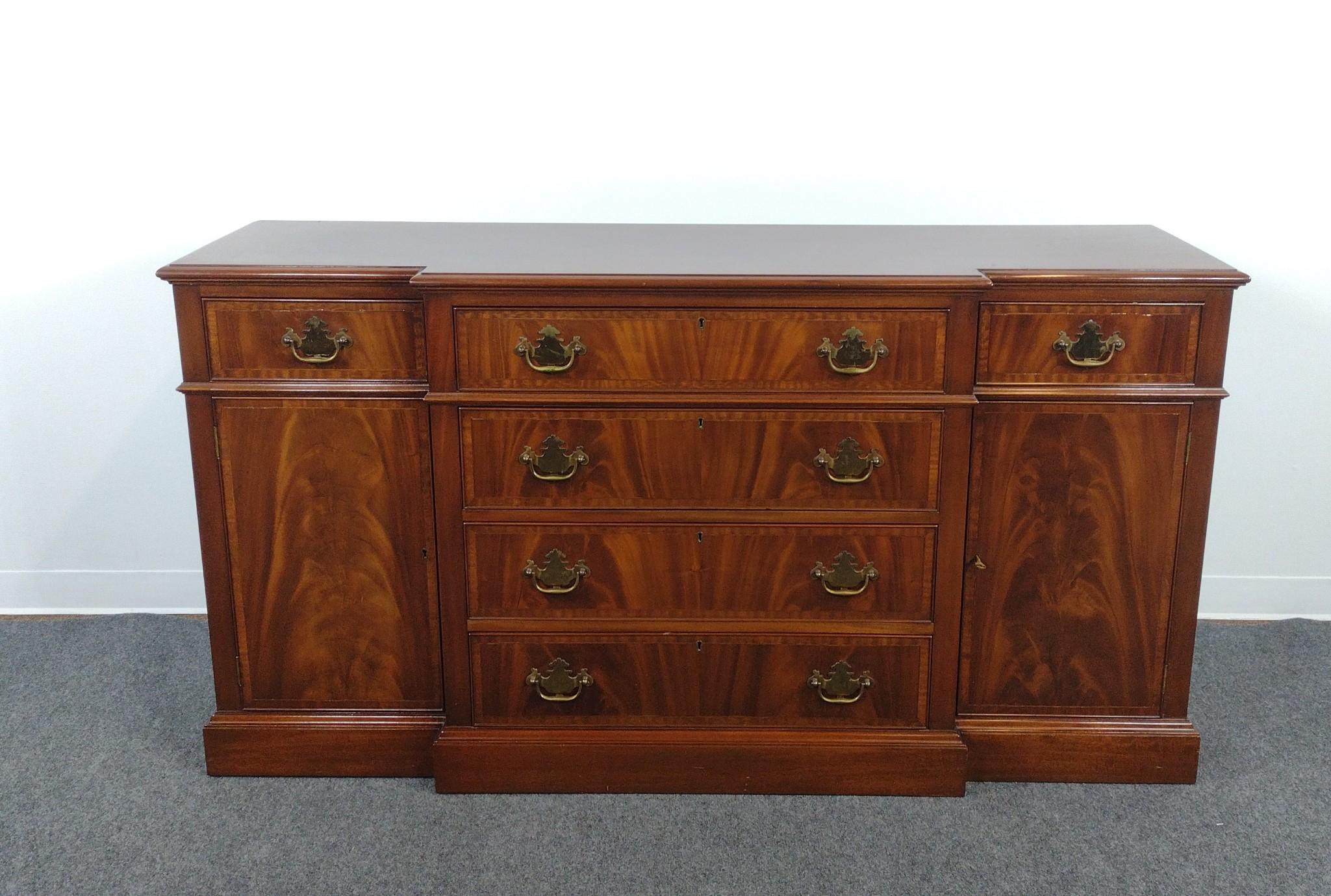 Norris Reproduction Breakfront Sideboard