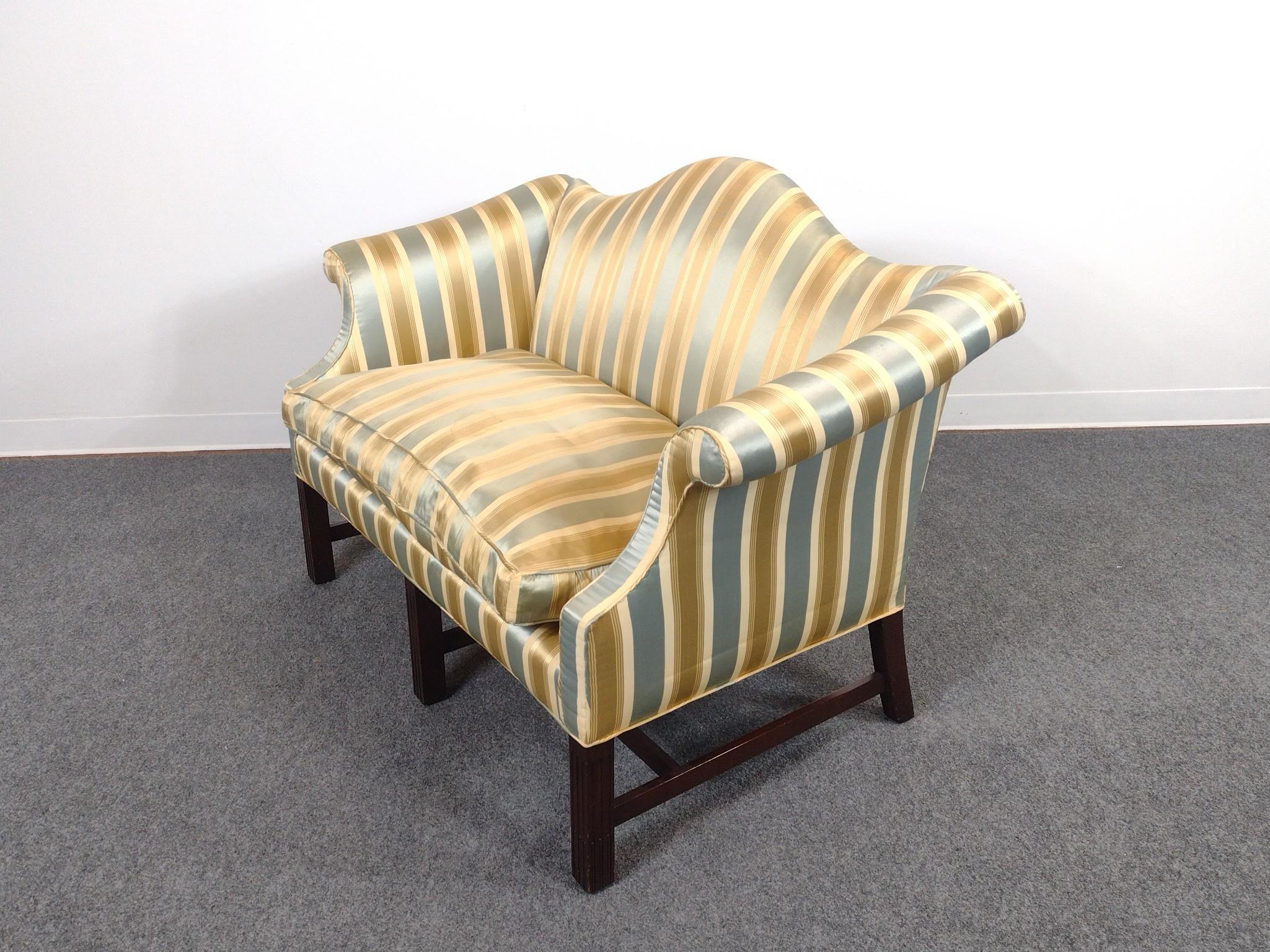 Chippendale Style Camelback Settee