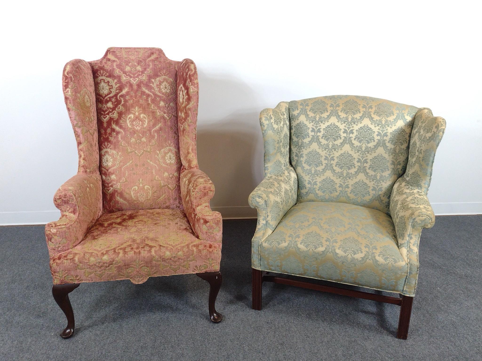 2 Wing Back Chairs