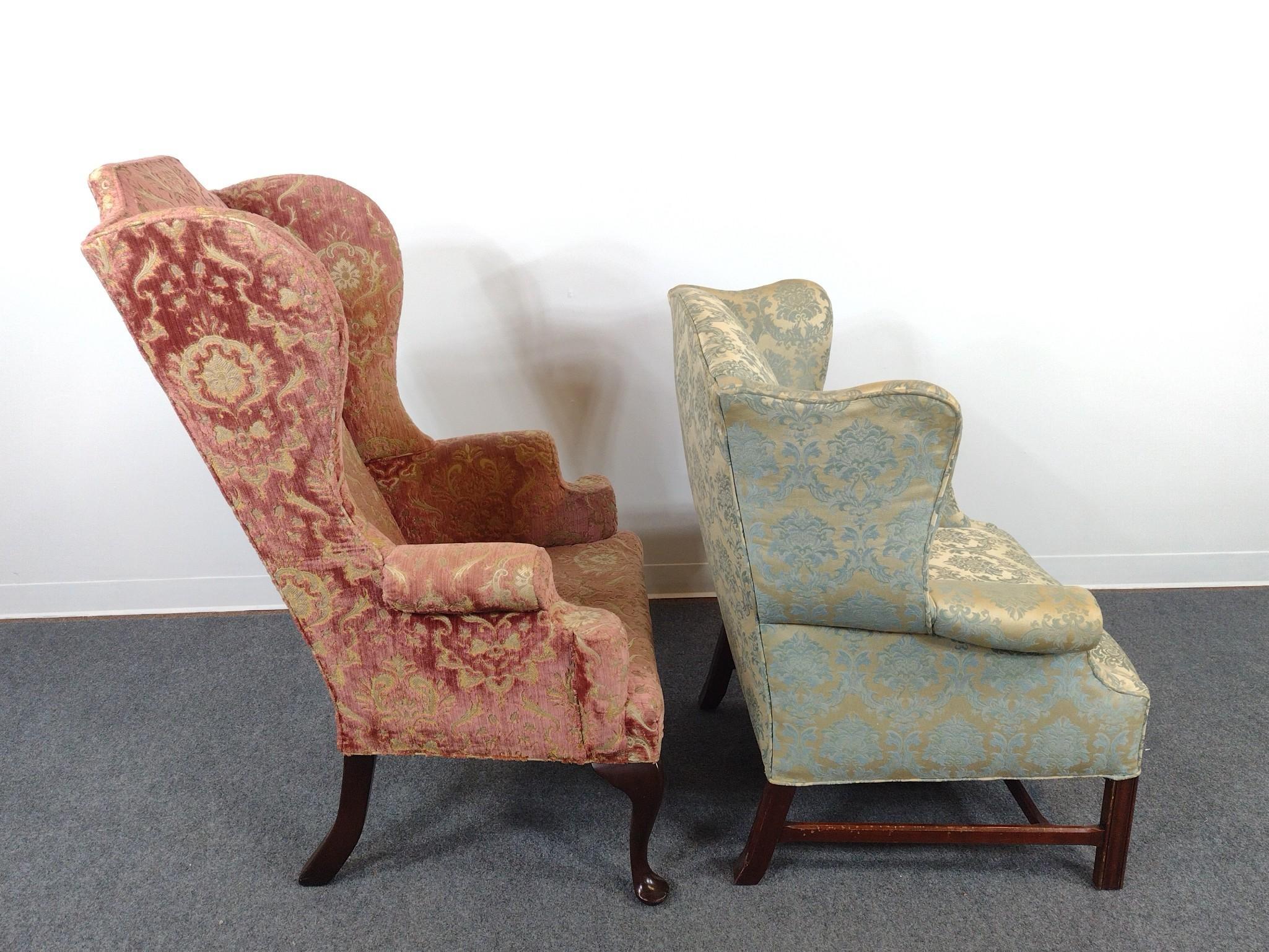 2 Wing Back Chairs