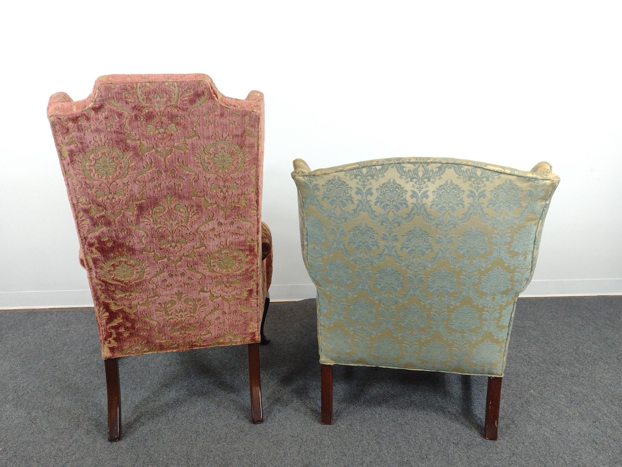 2 Wing Back Chairs